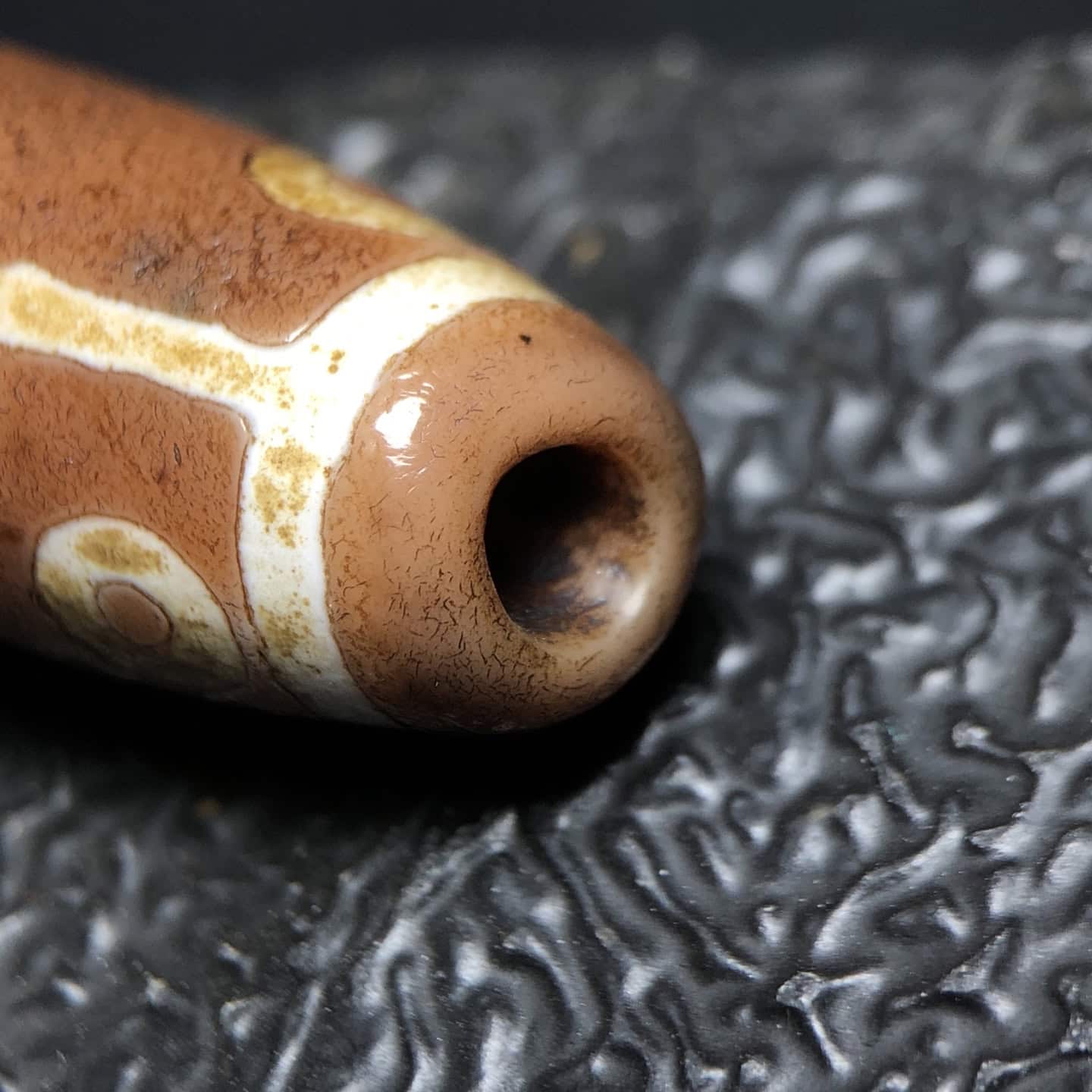 Chinese Natural Agate DZI Beads