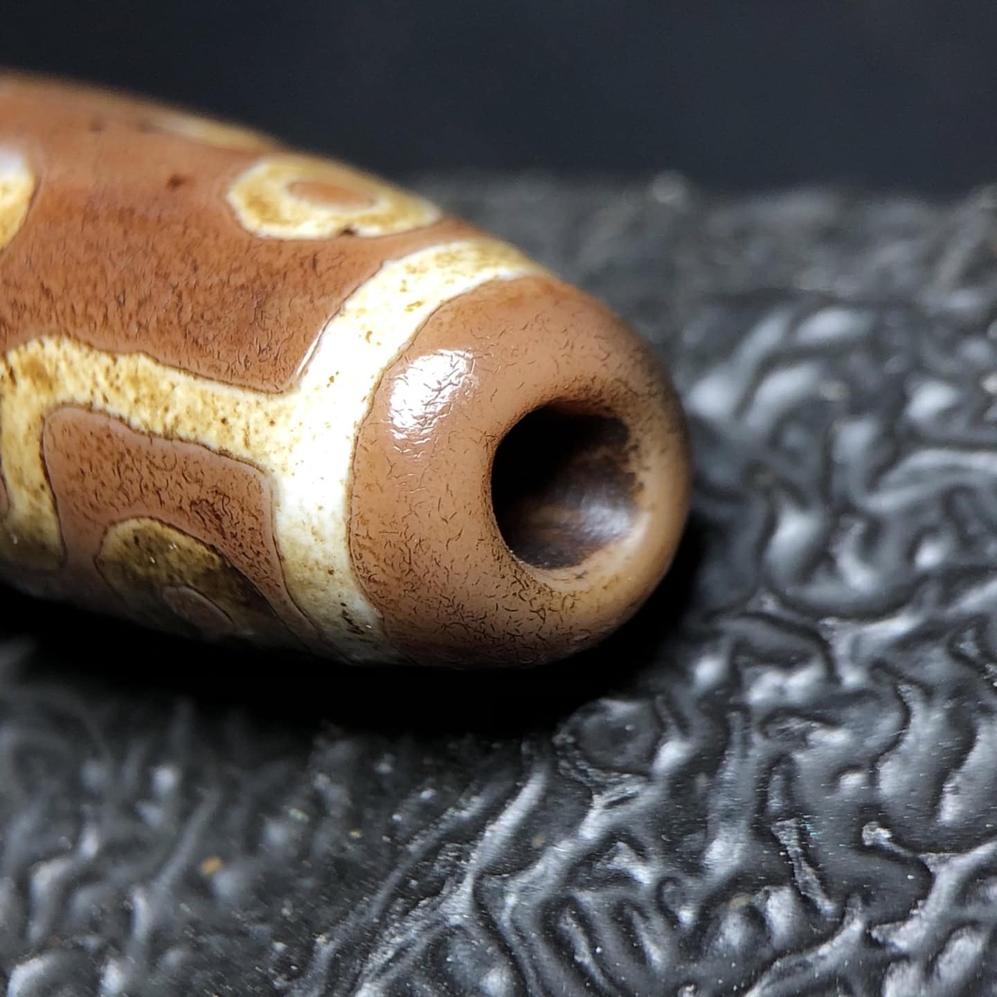 Chinese Natural Agate DZI Beads