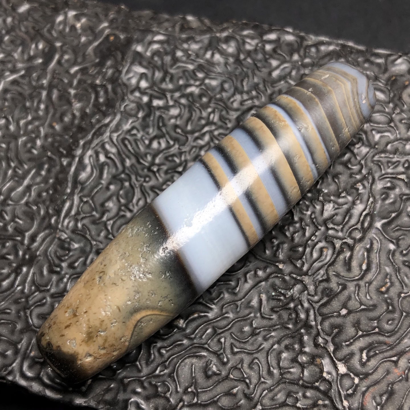 Chinese Natural Agate DZI Beads
