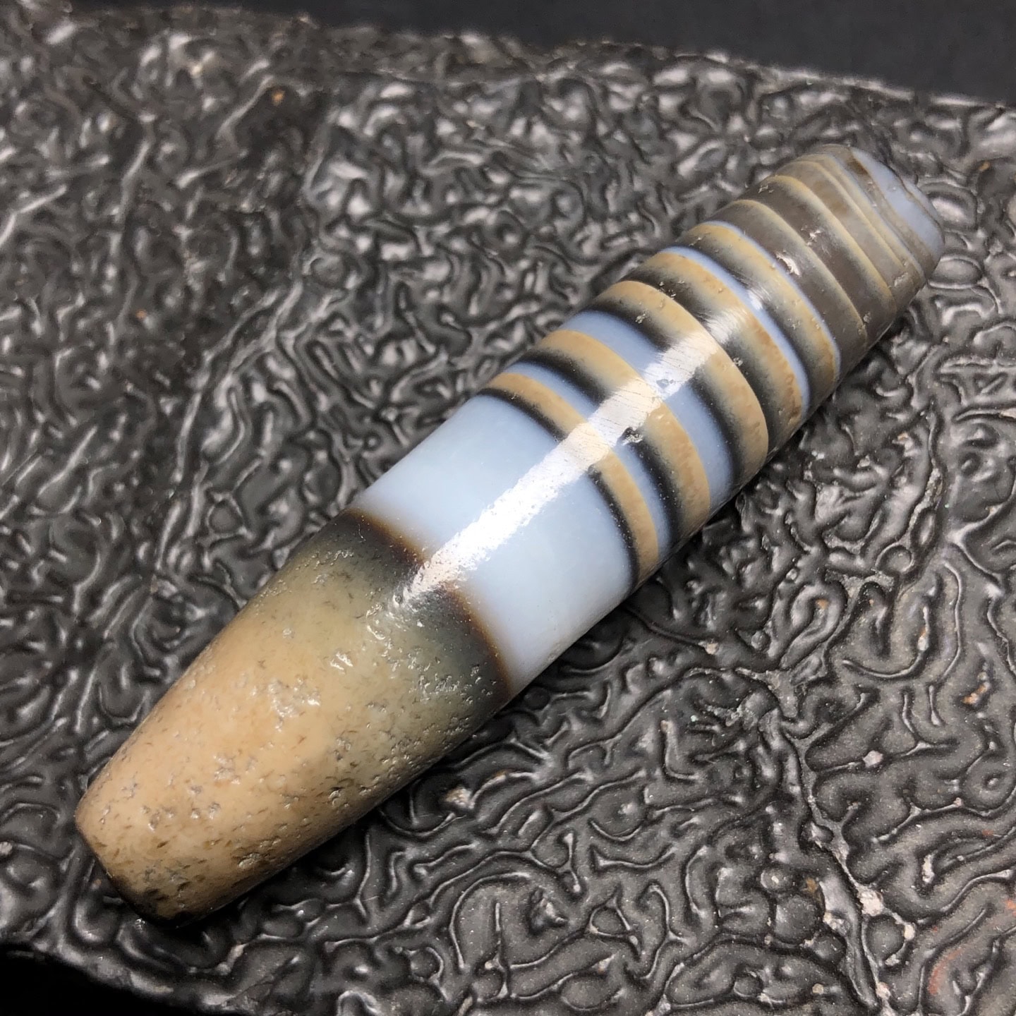 Chinese Natural Agate DZI Beads