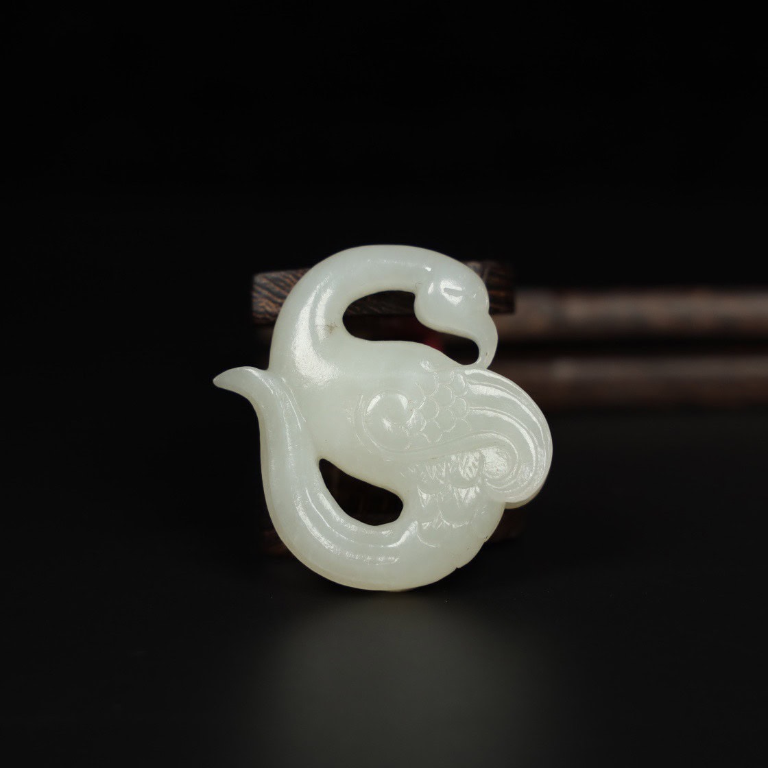 Chinese Natural Jade Carved Handles