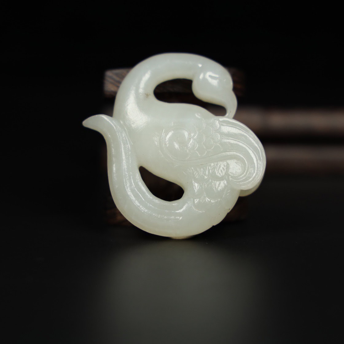 Chinese Natural Jade Carved Handles