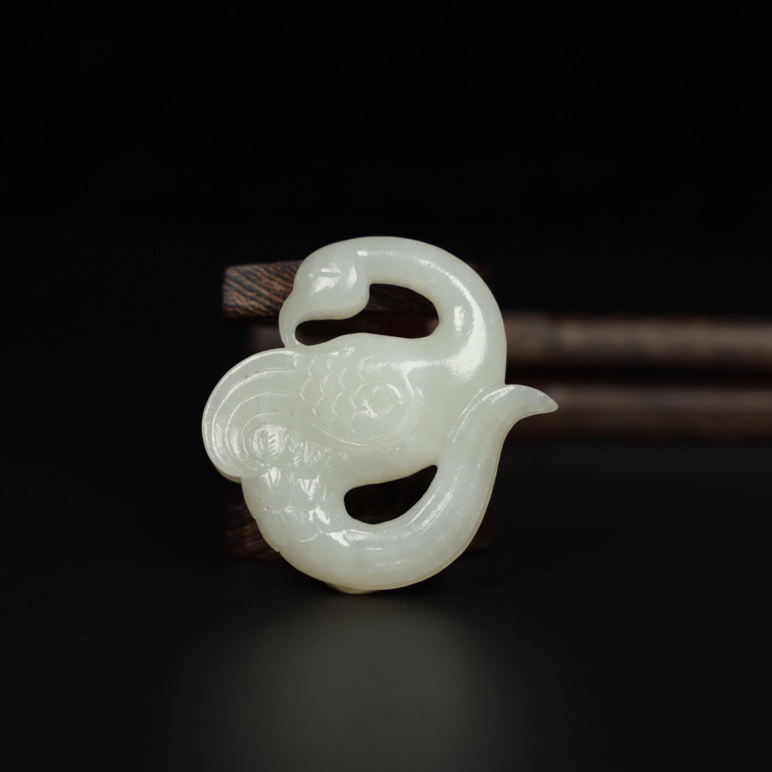 Chinese Natural Jade Carved Handles