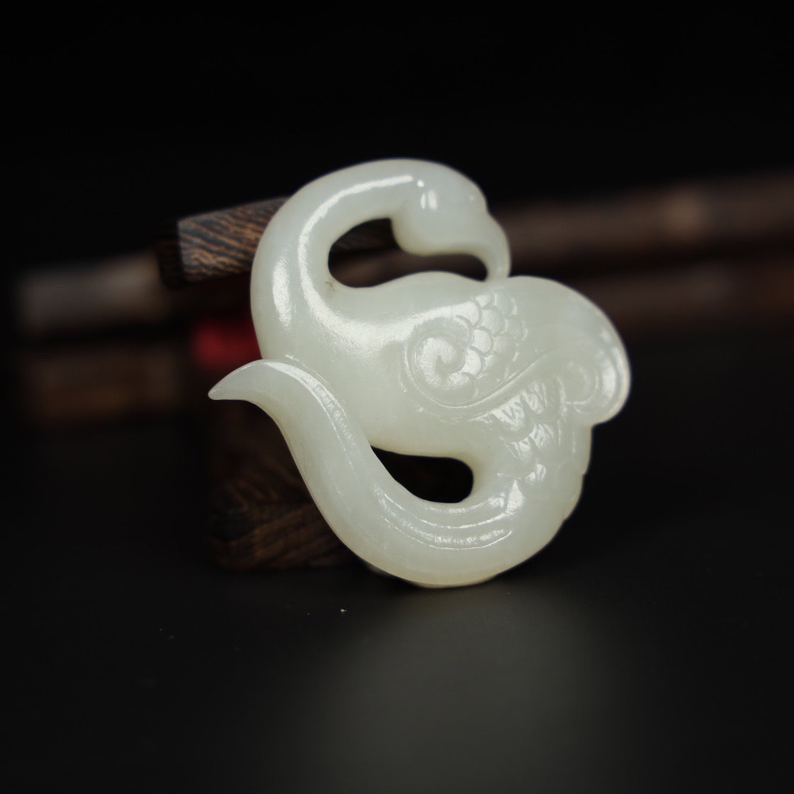 Chinese Natural Jade Carved Handles