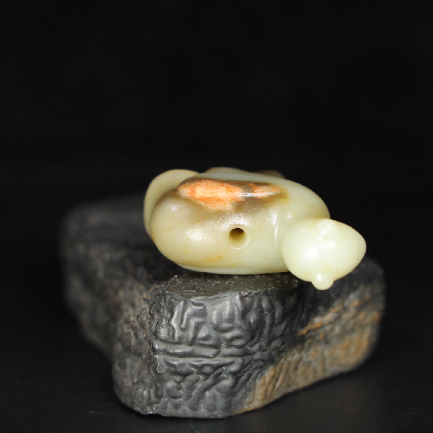 Chinese Natural Jade Carved Phoenix bird