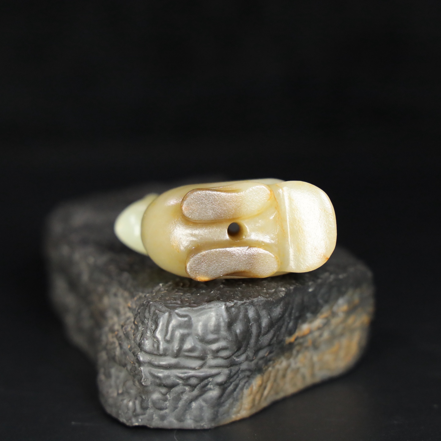 Chinese Natural Jade Carved Phoenix bird