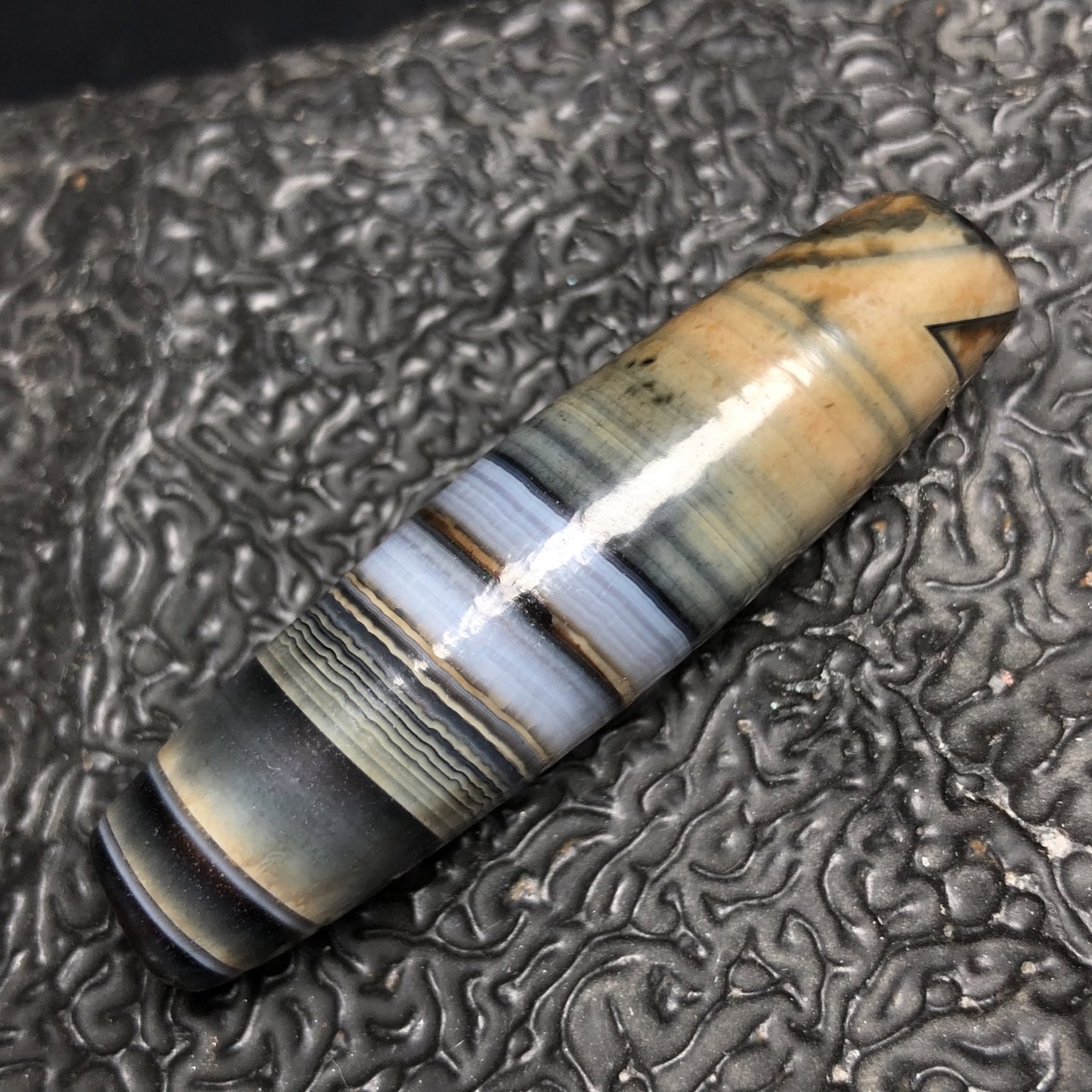 Chinese Natural Agate DZI Beads