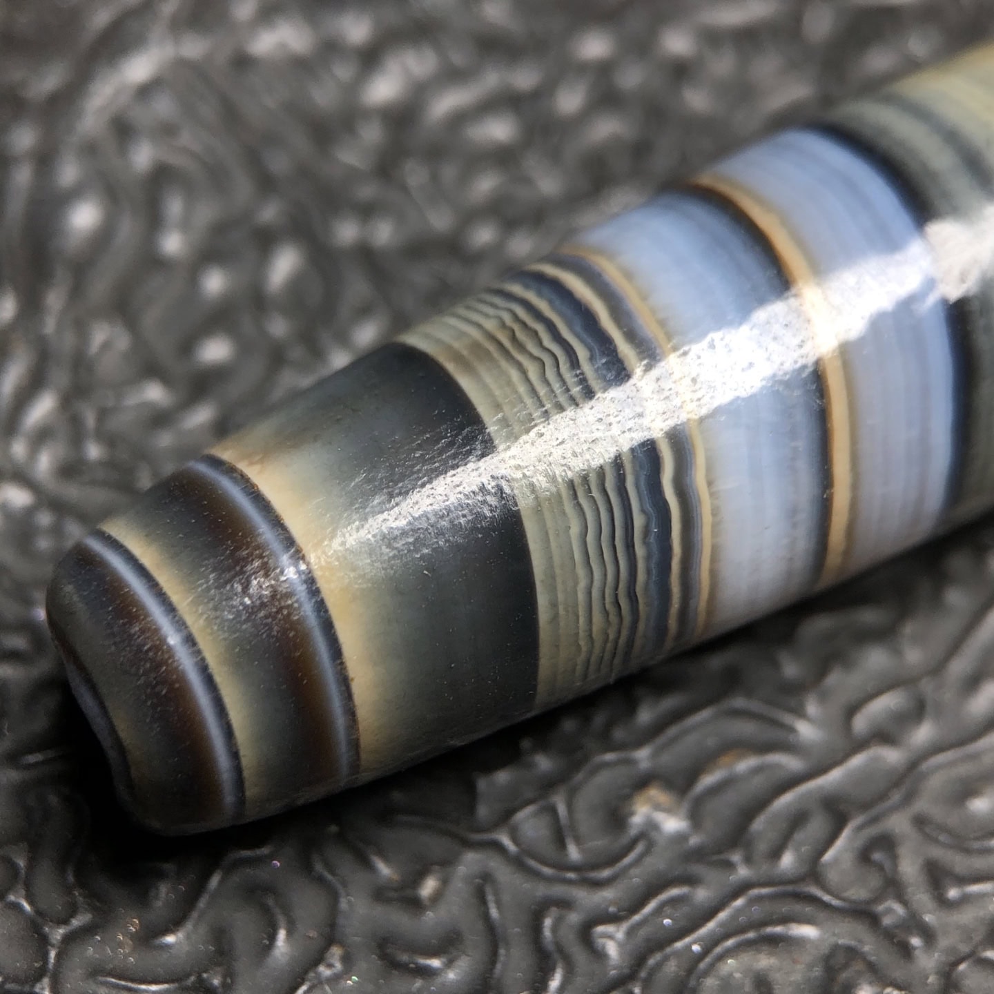 Chinese Natural Agate DZI Beads