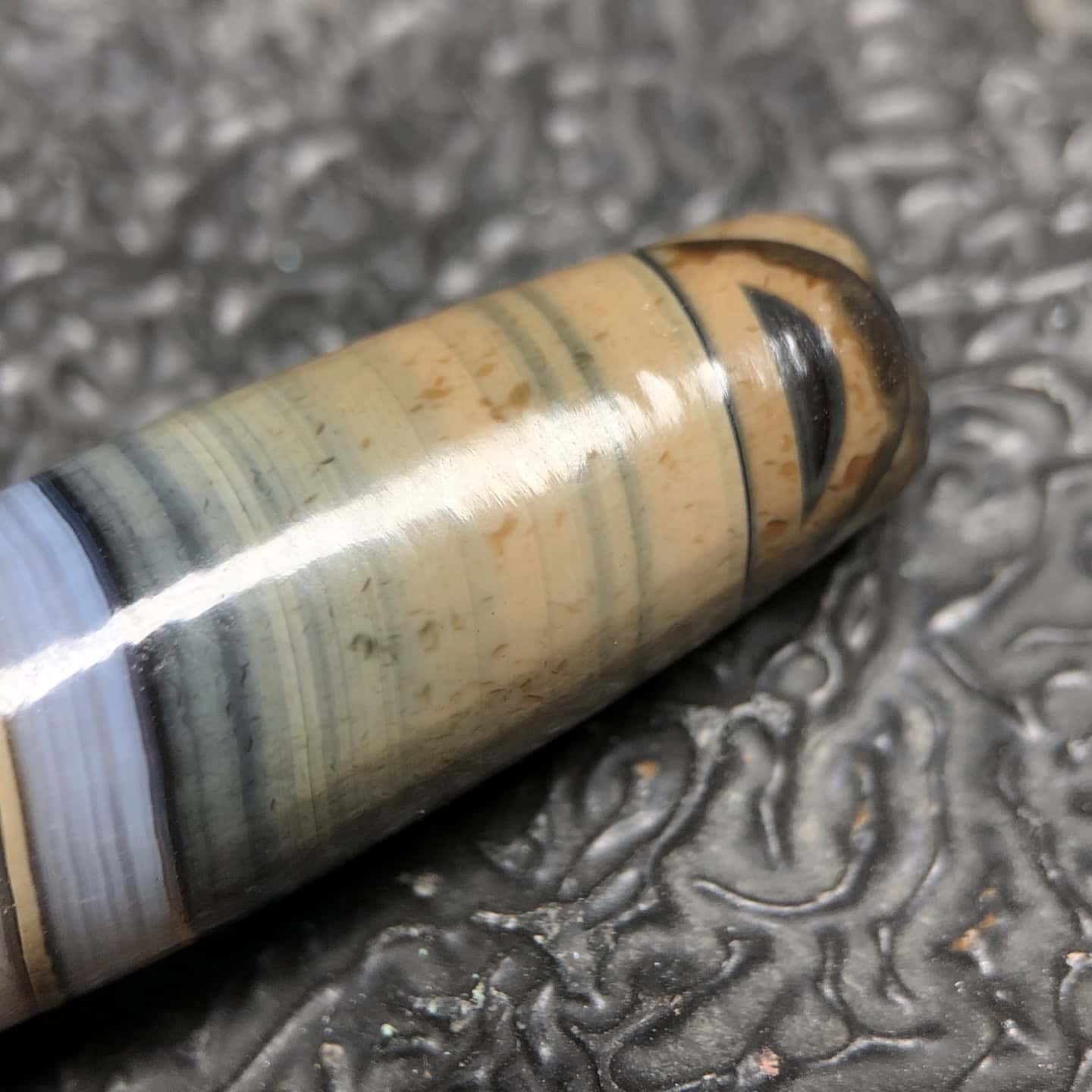 Chinese Natural Agate DZI Beads