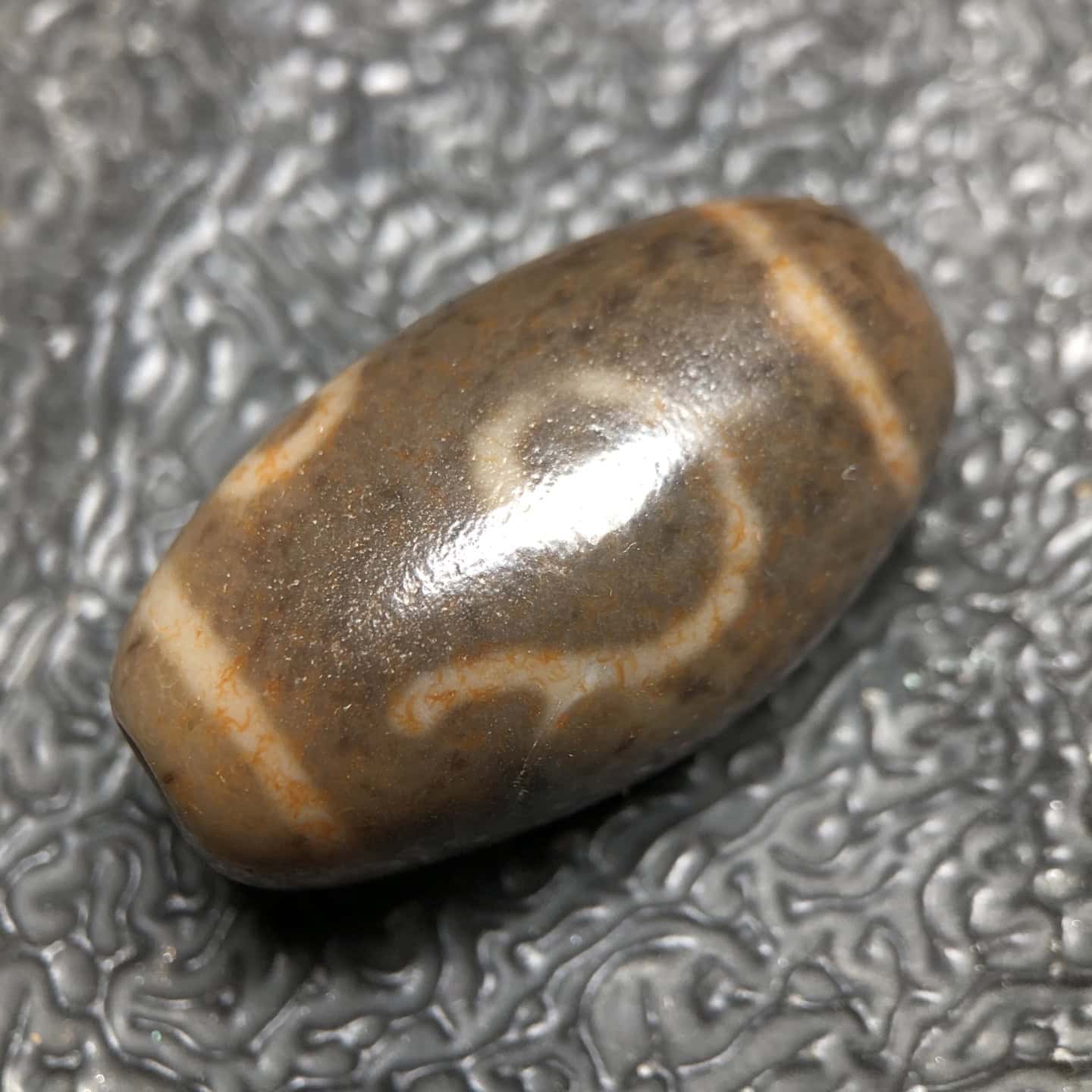 Chinese Natural Agate DZI Beads