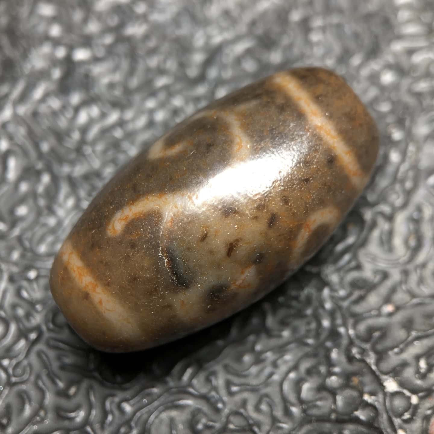 Chinese Natural Agate DZI Beads