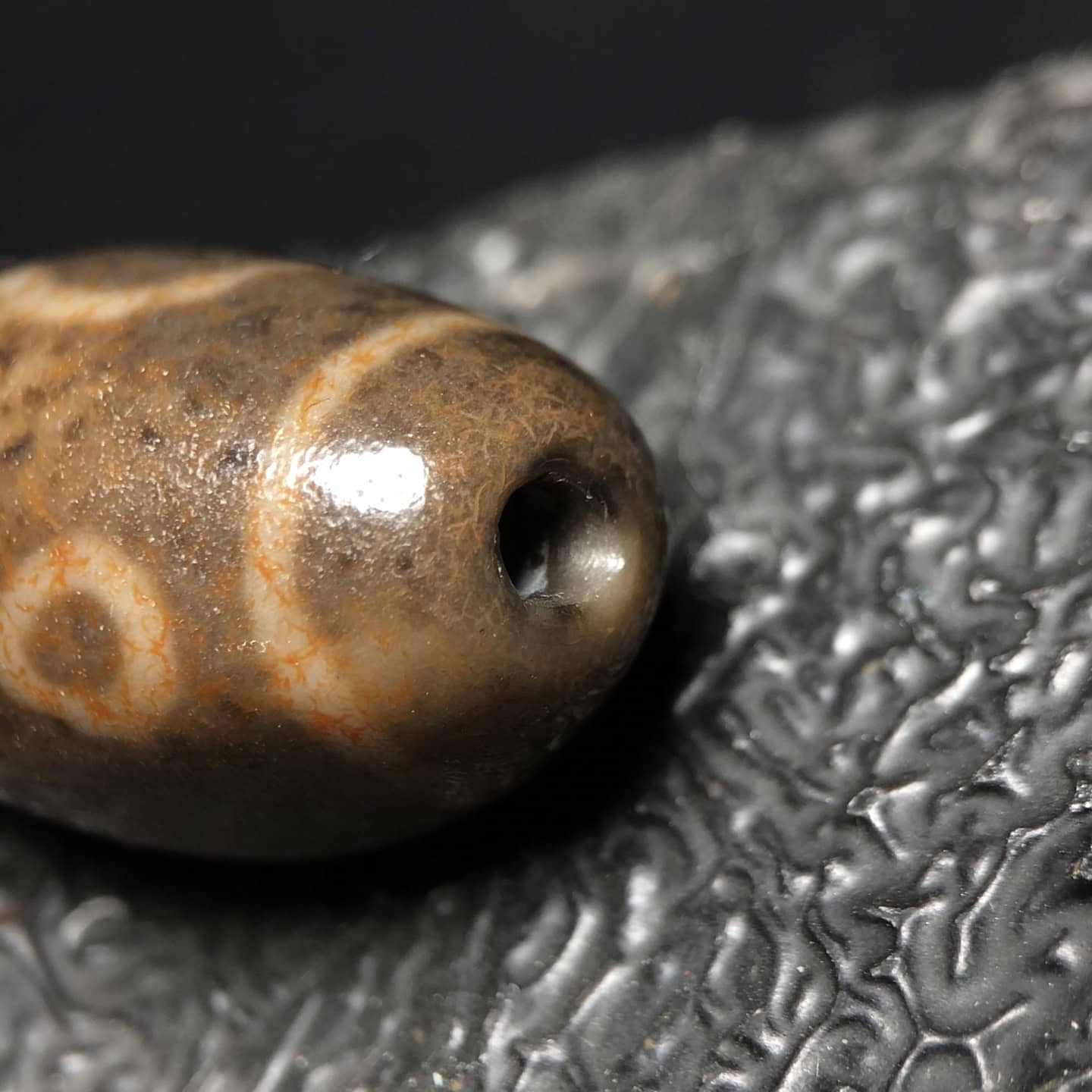 Chinese Natural Agate DZI Beads
