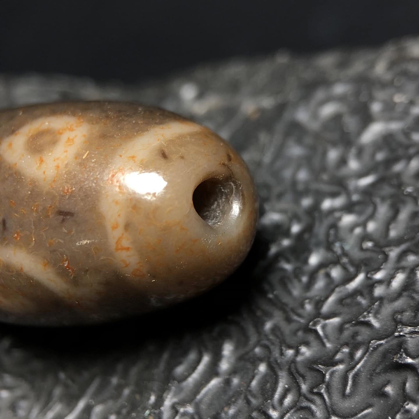 Chinese Natural Agate DZI Beads