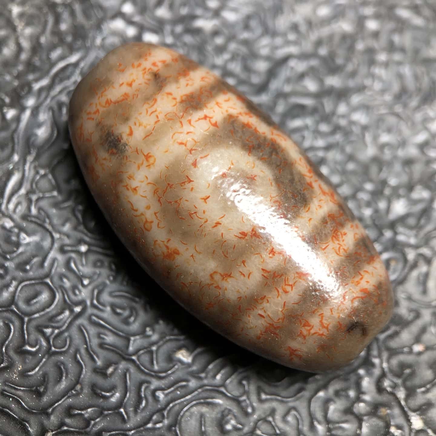 Chinese Natural Agate DZI Beads