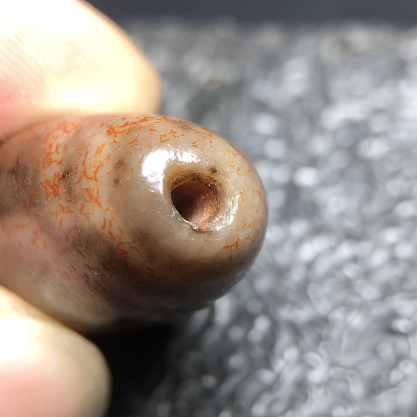 Chinese Natural Agate DZI Beads