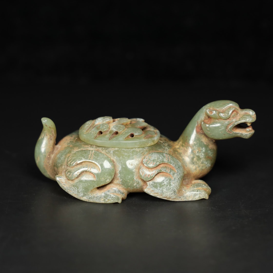 Chinese Natural Jade Carved Incense burners