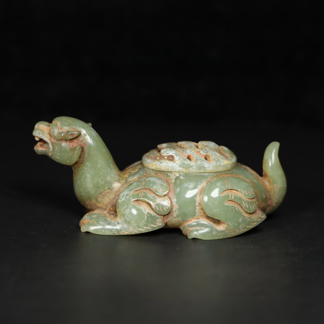 Chinese Natural Jade Carved Incense burners