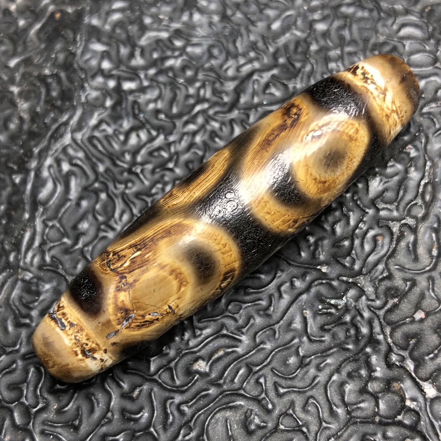 Chinese Natural Agate DZI Beads