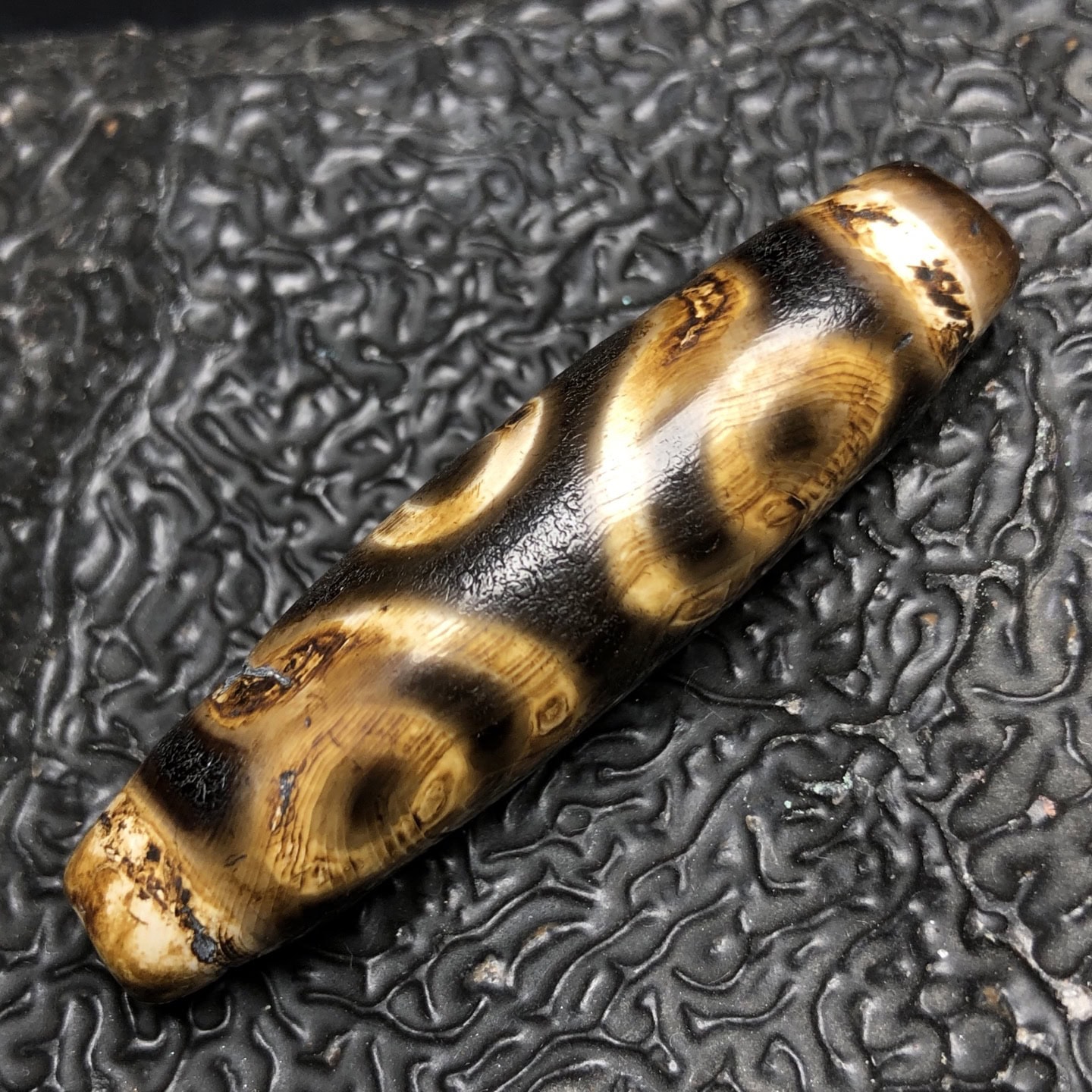 Chinese Natural Agate DZI Beads