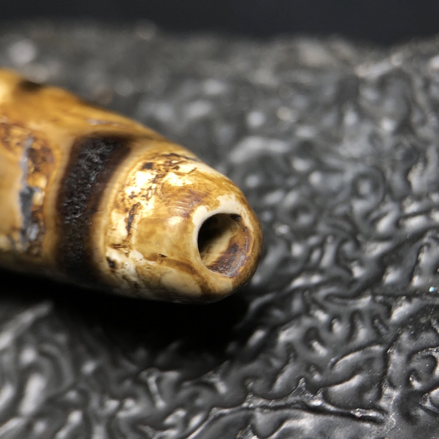 Chinese Natural Agate DZI Beads