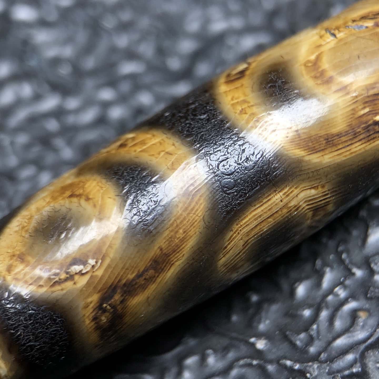 Chinese Natural Agate DZI Beads
