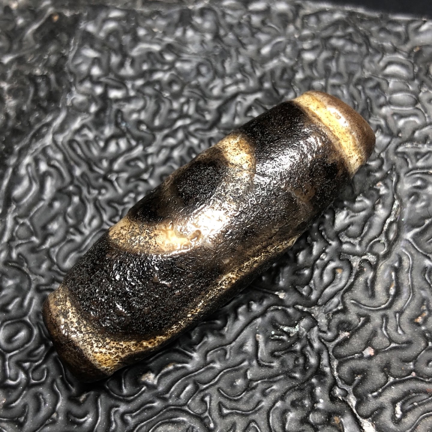 Chinese Natural Agate DZI Beads