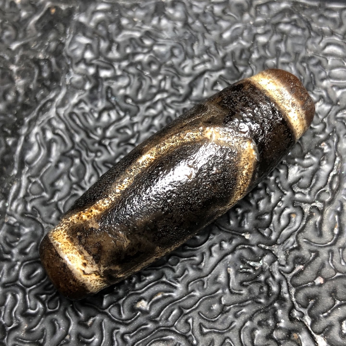 Chinese Natural Agate DZI Beads