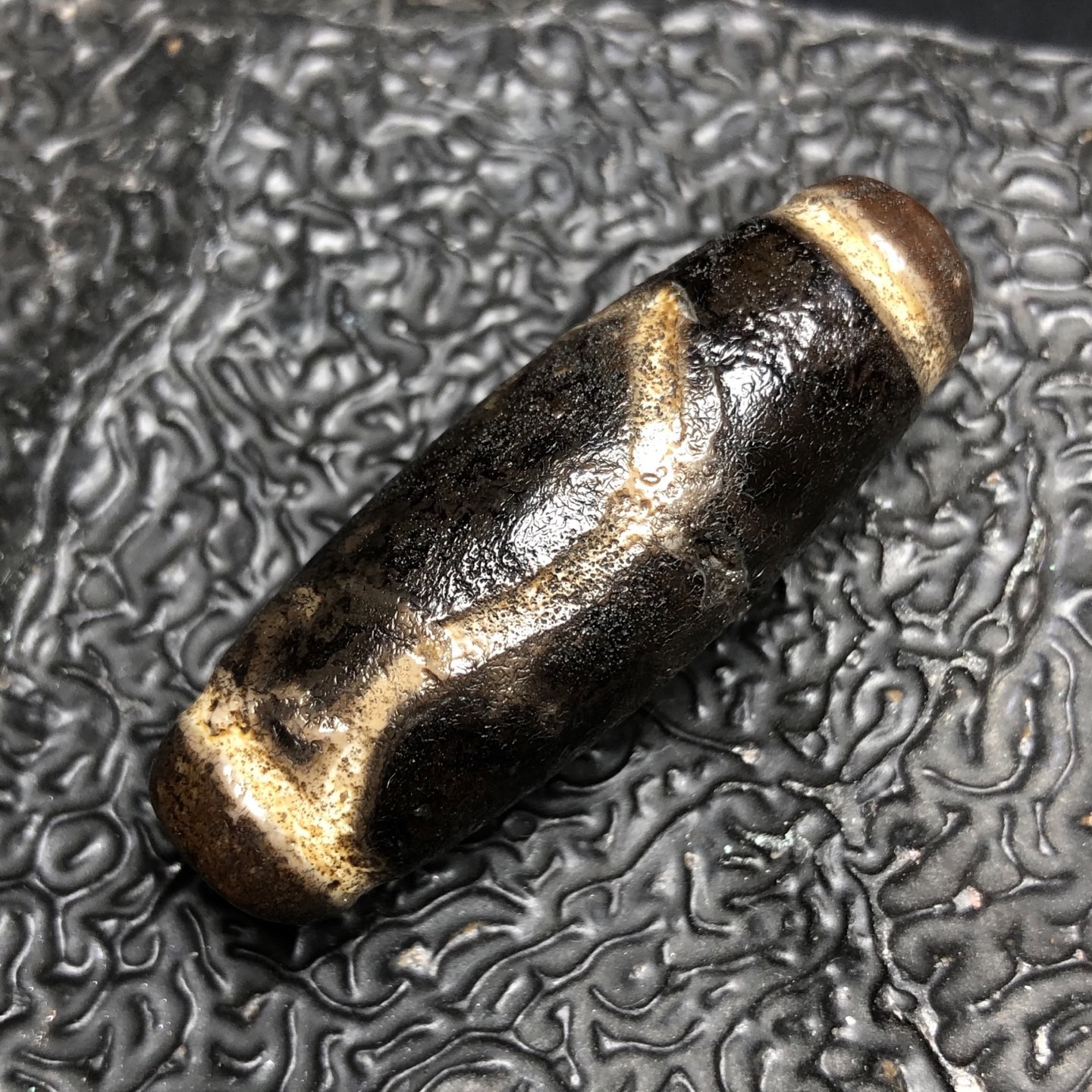 Chinese Natural Agate DZI Beads