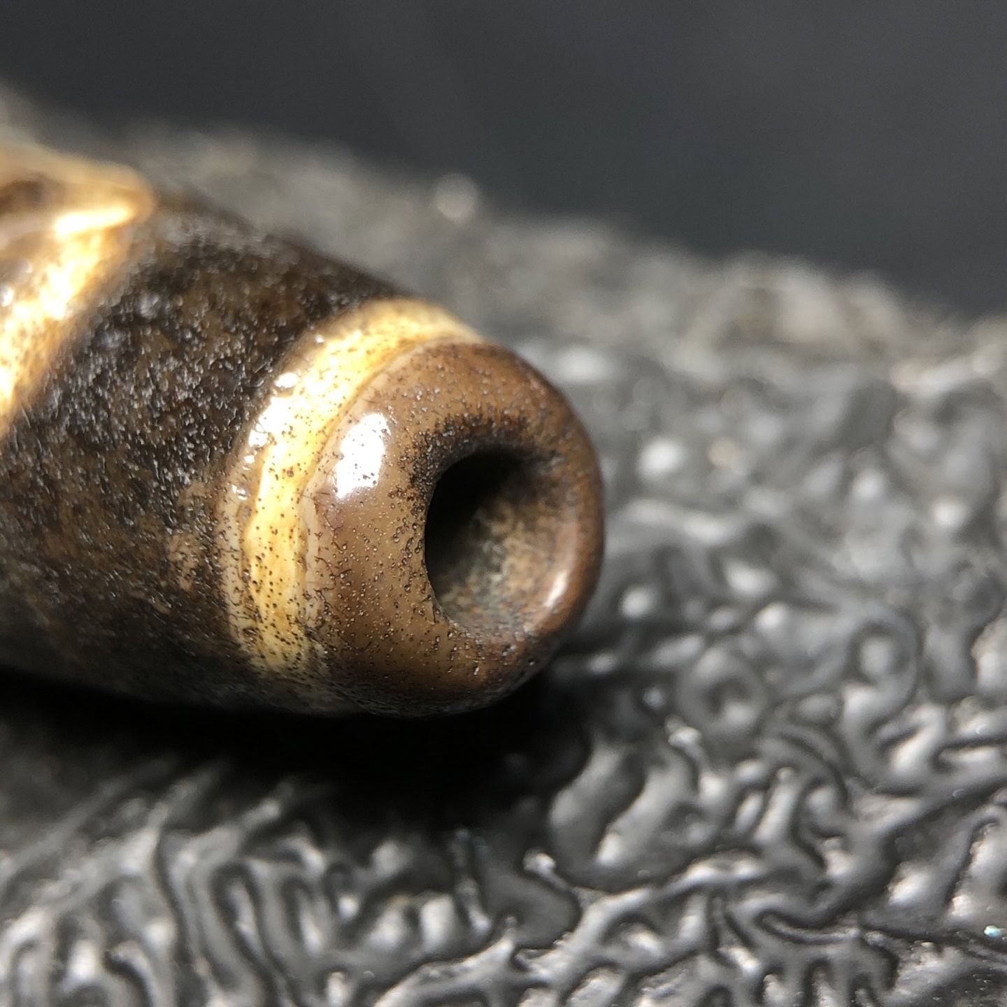 Chinese Natural Agate DZI Beads