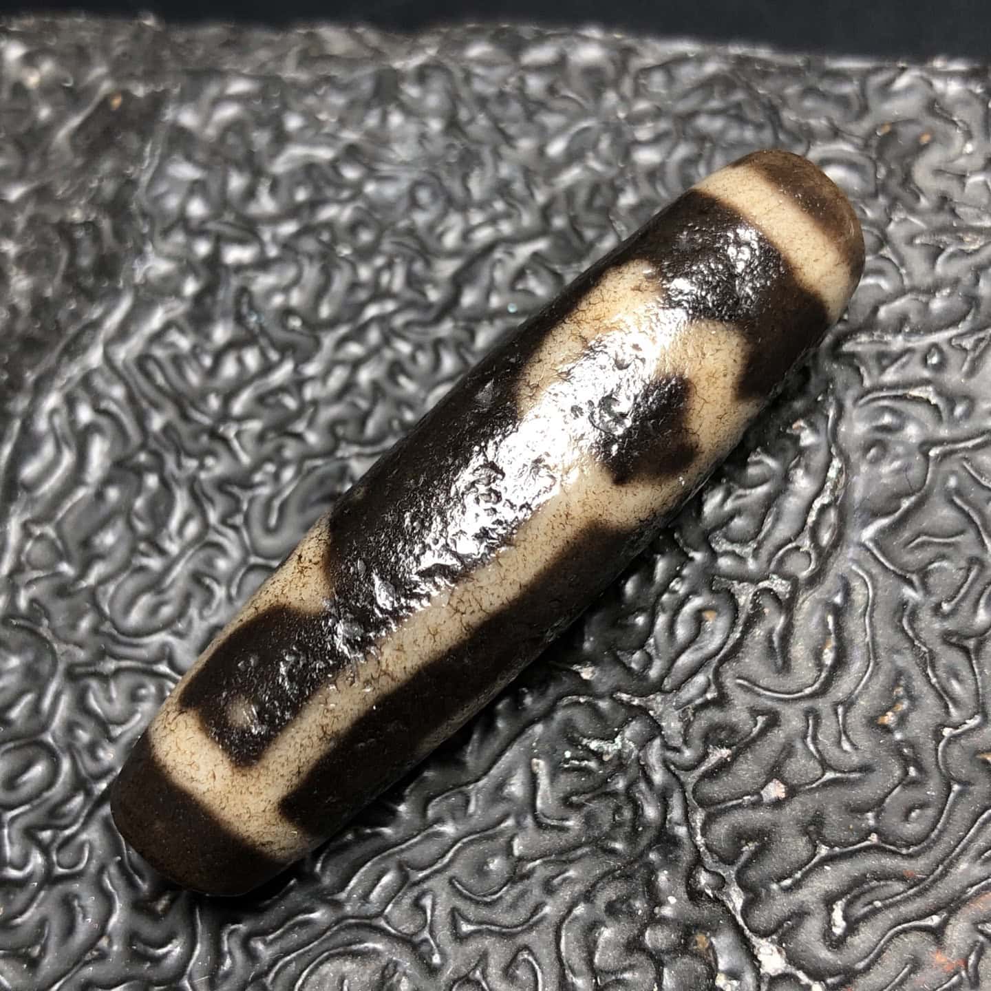Chinese Natural Agate DZI Beads