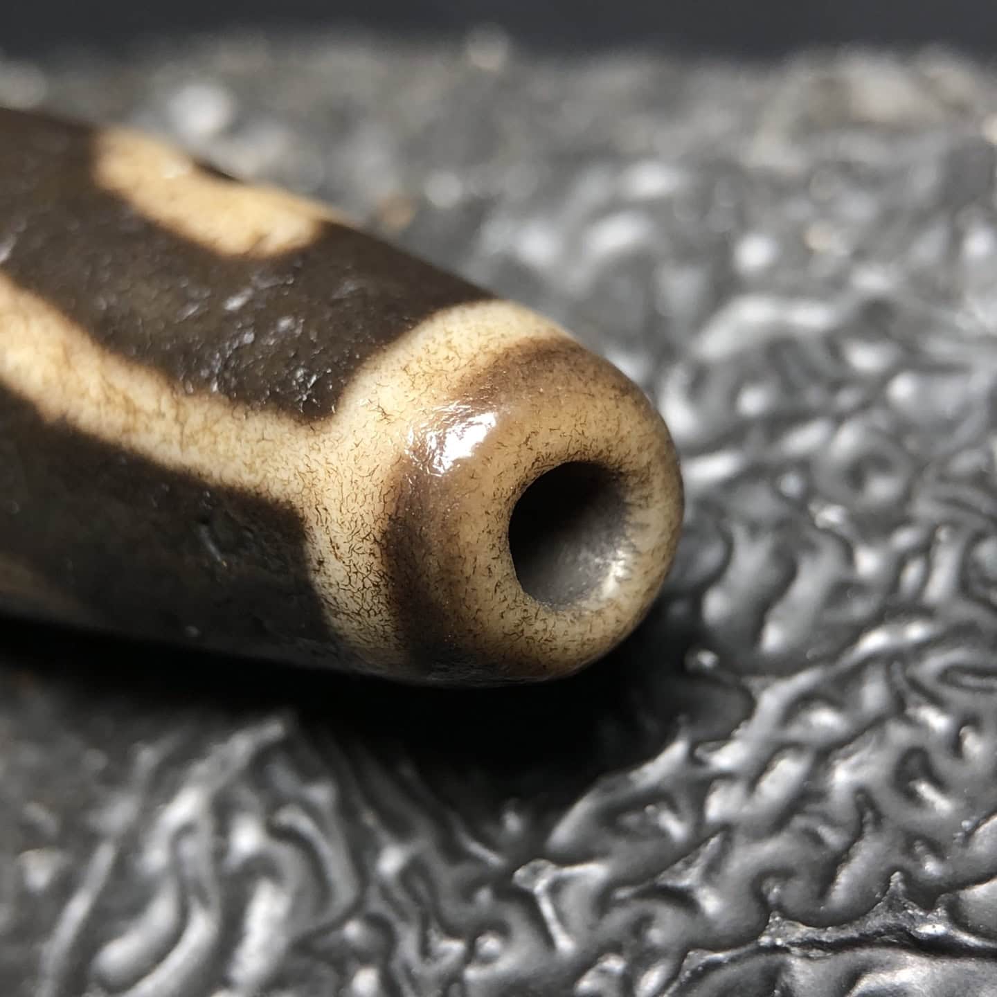 Chinese Natural Agate DZI Beads