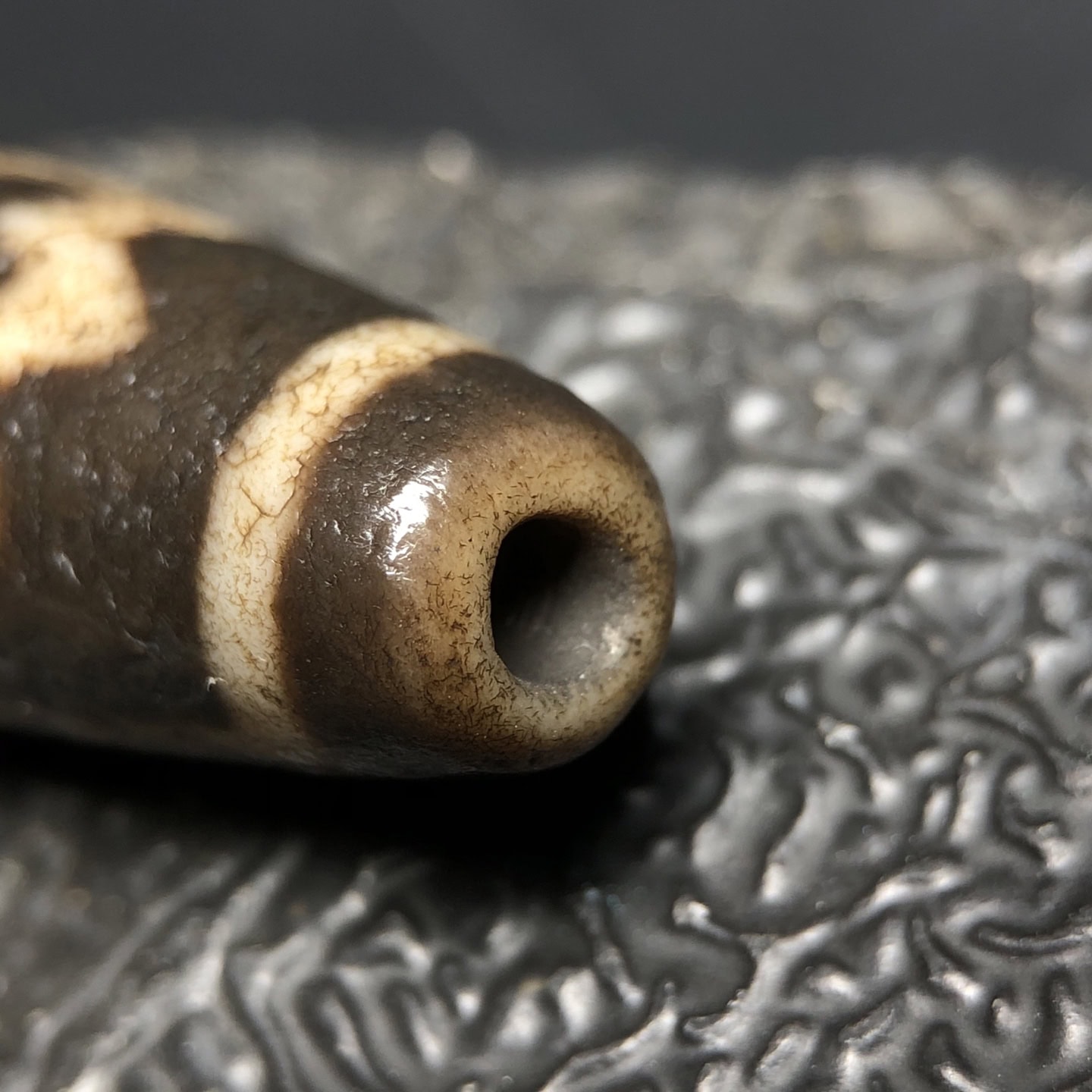 Chinese Natural Agate DZI Beads