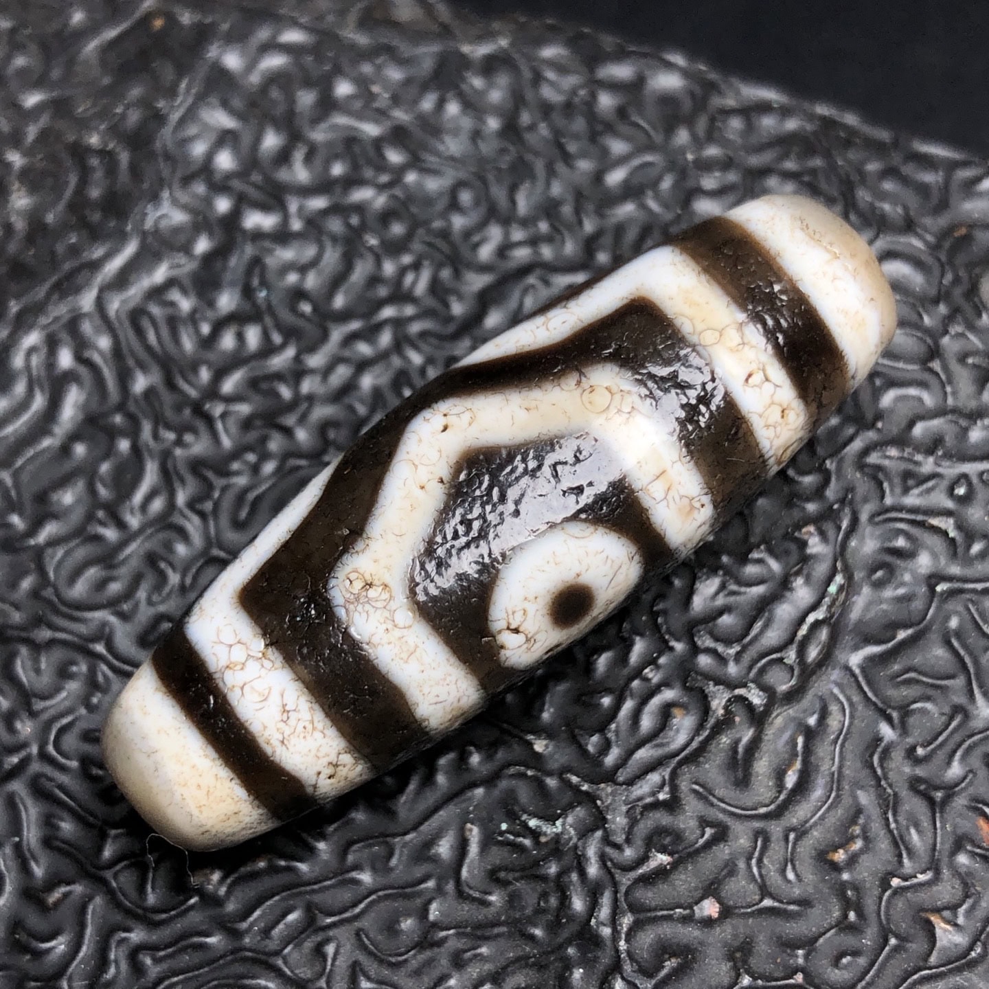 Chinese Natural Agate DZI Beads