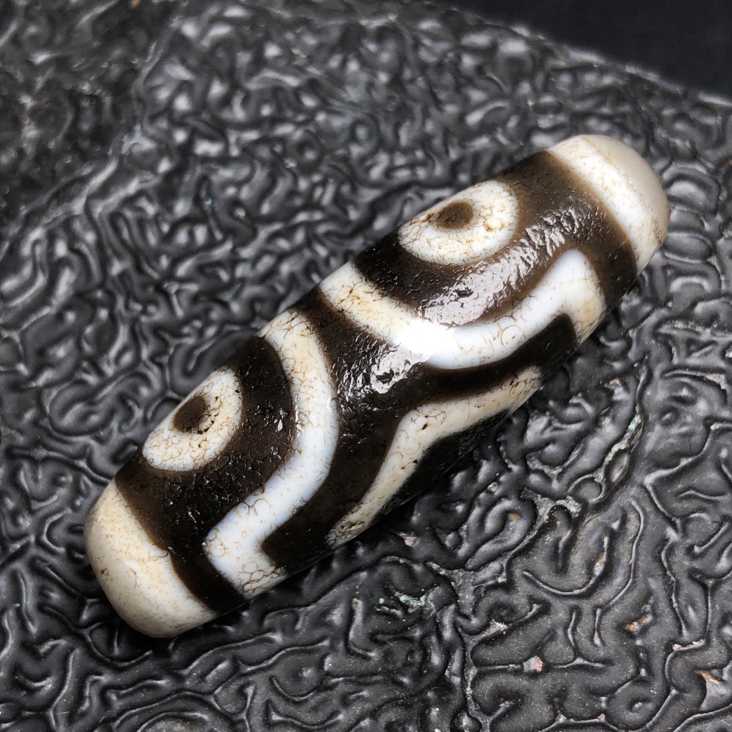 Chinese Natural Agate DZI Beads