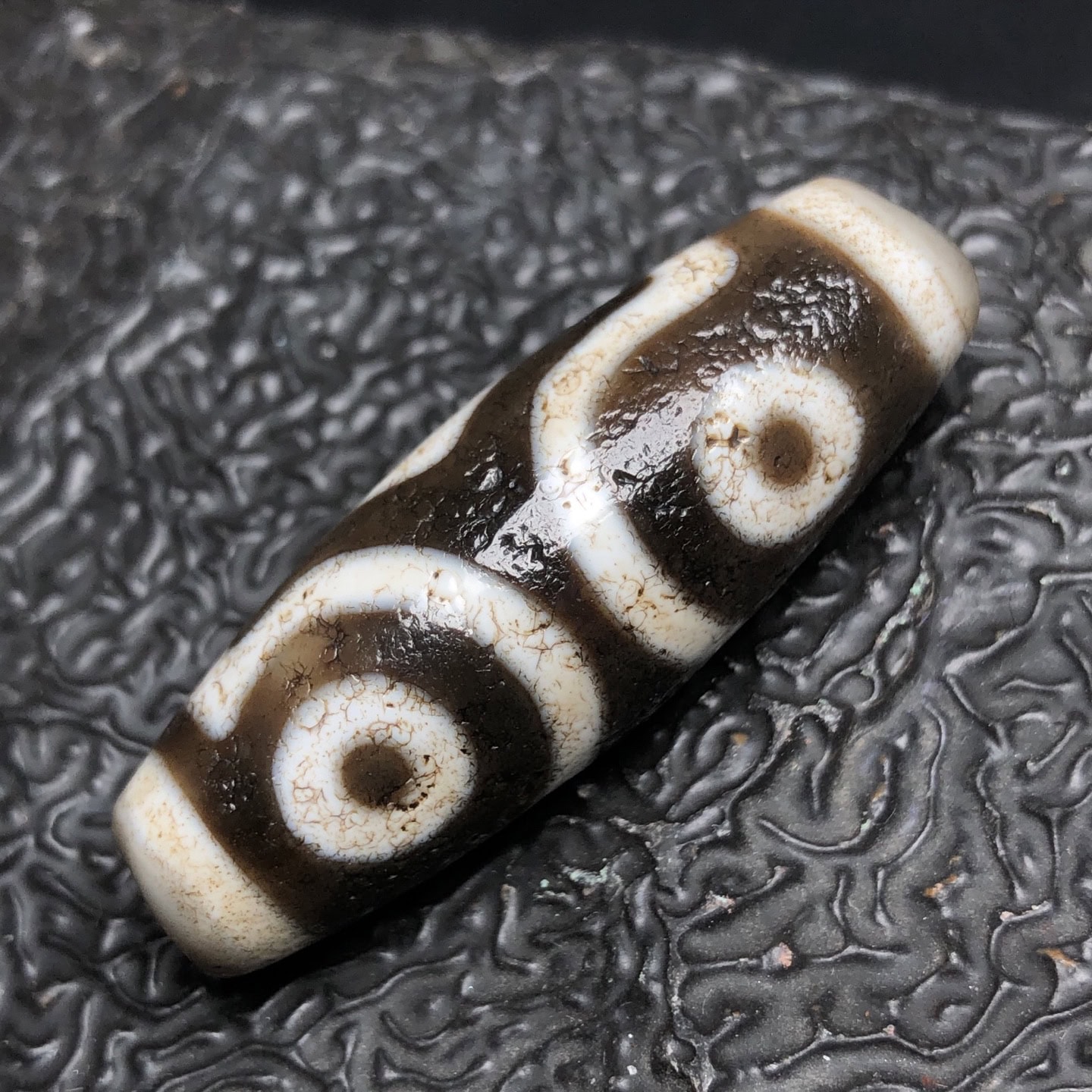 Chinese Natural Agate DZI Beads