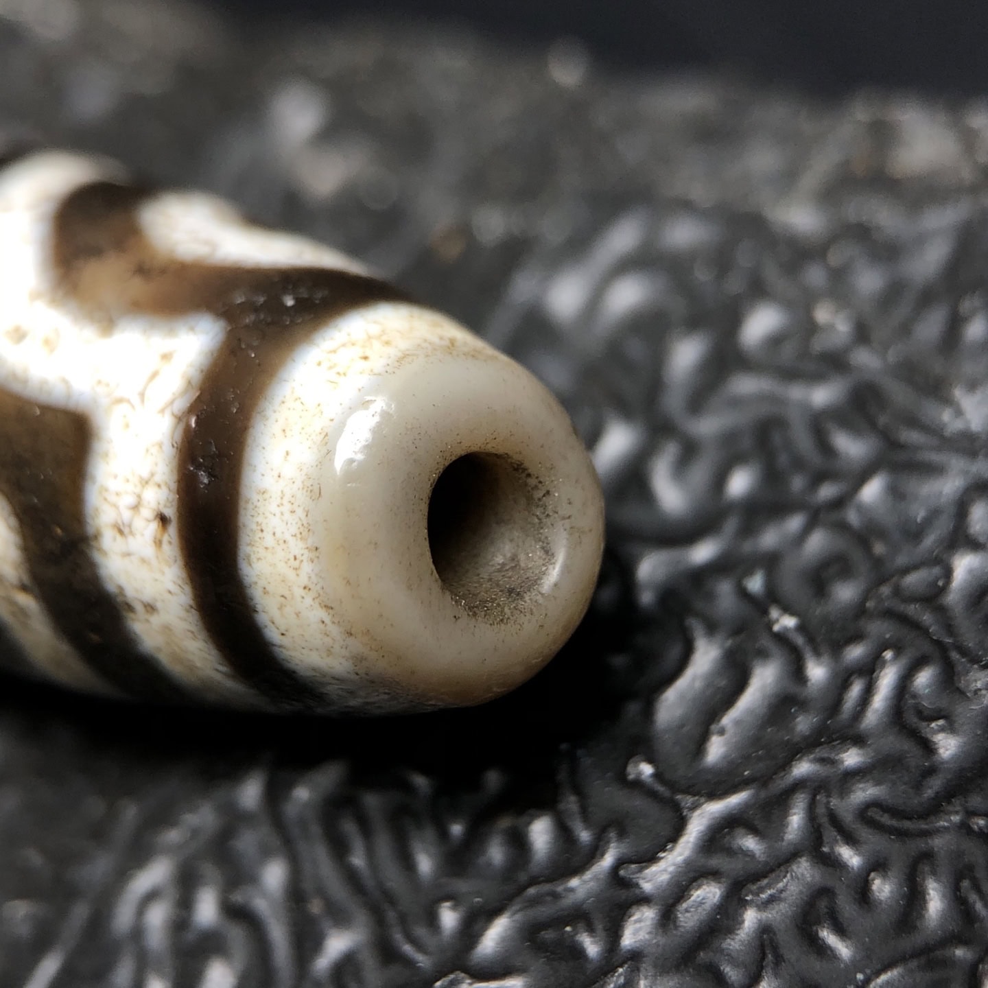 Chinese Natural Agate DZI Beads