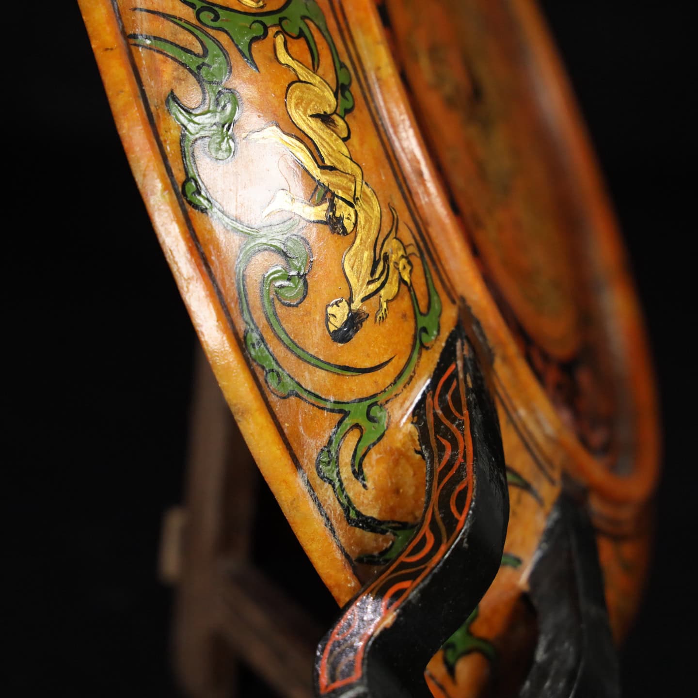 Chinese Natural Jade Carved Ear Plate