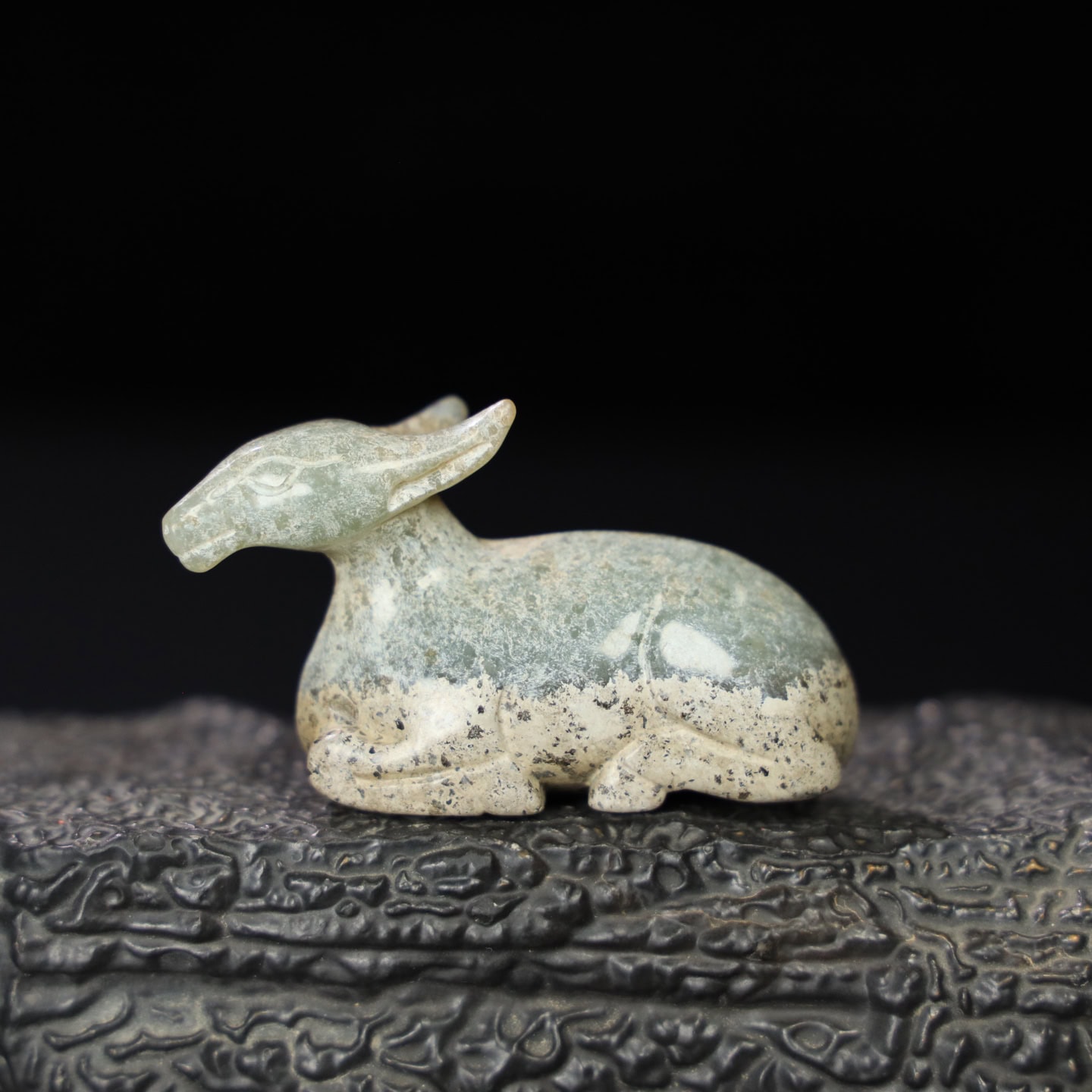 Chinese Natural Jade Carved Sheep