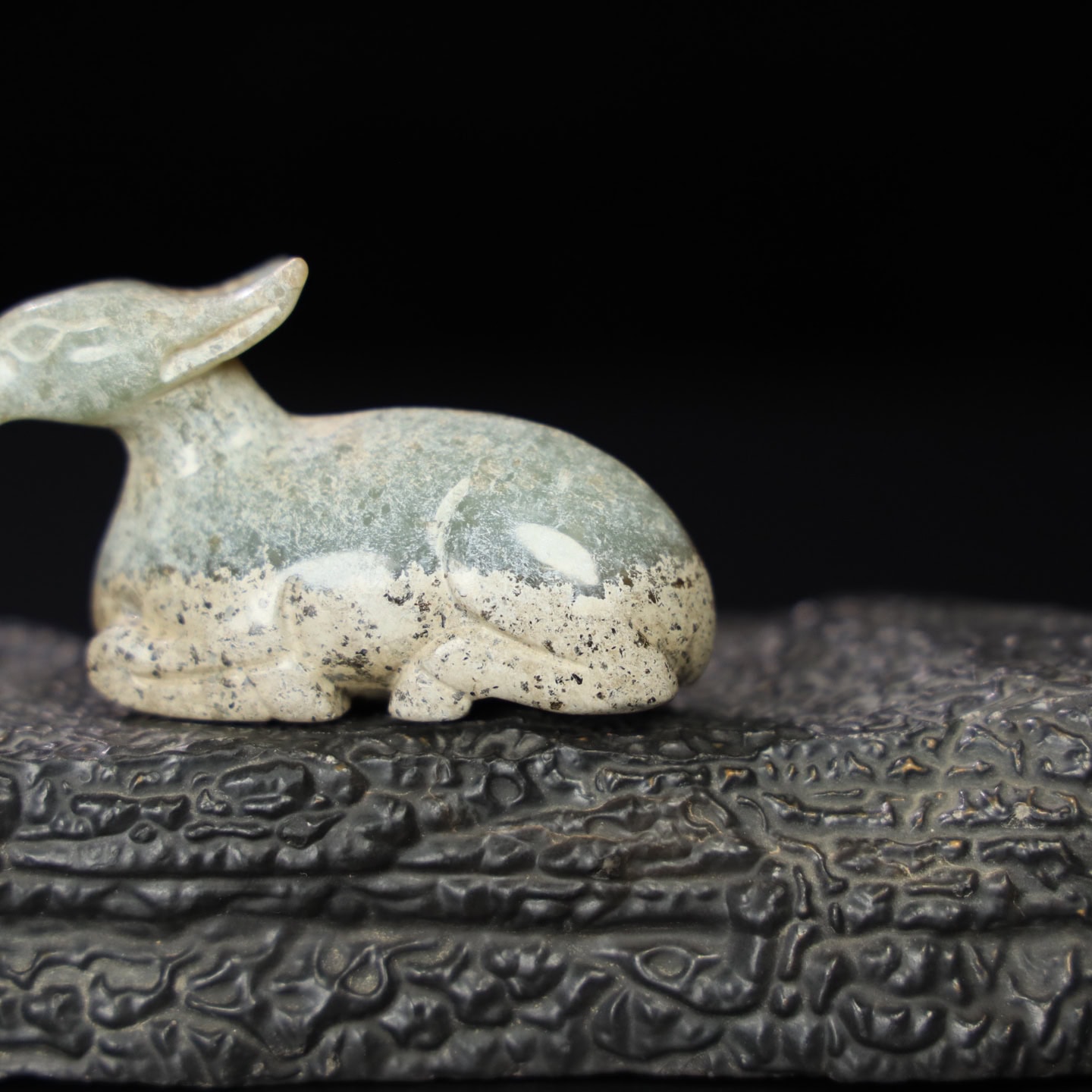 Chinese Natural Jade Carved Sheep