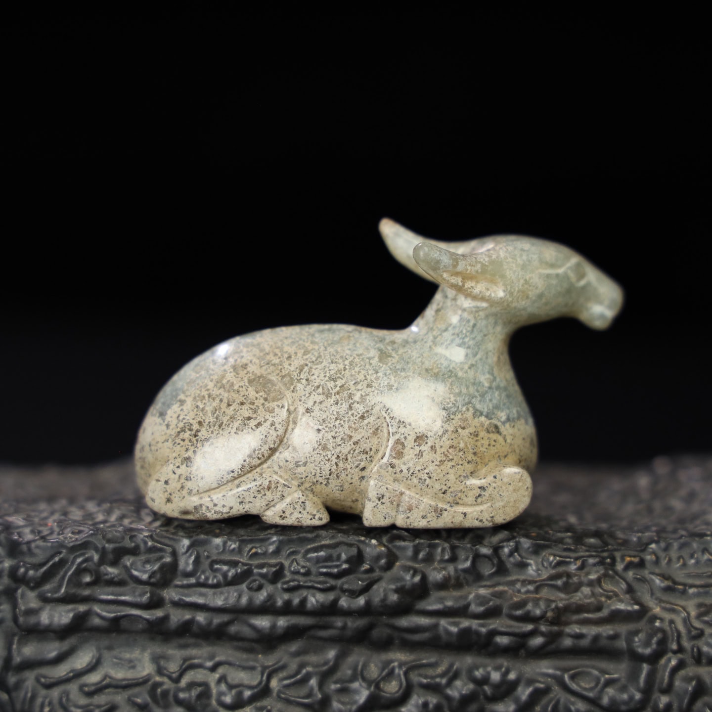 Chinese Natural Jade Carved Sheep