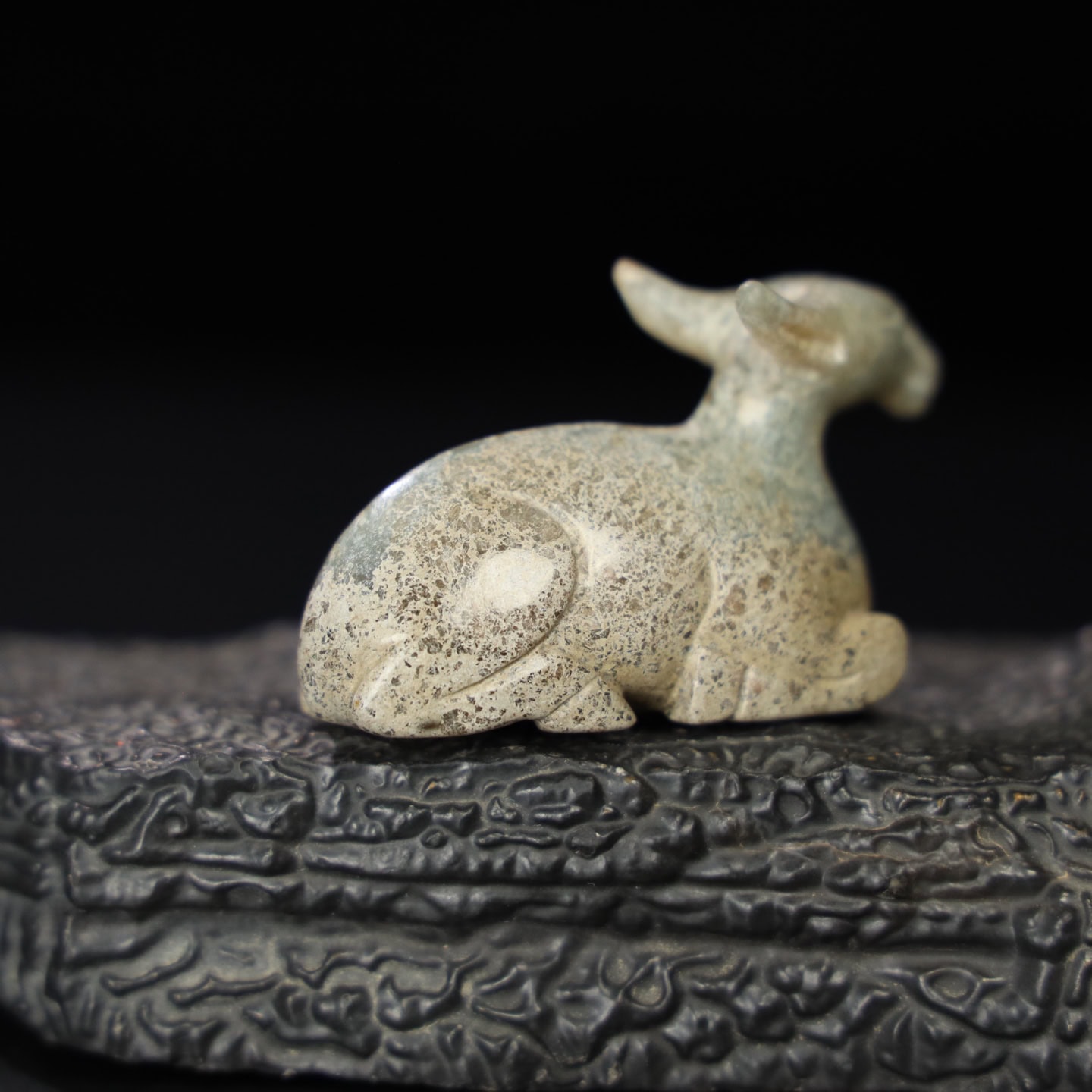 Chinese Natural Jade Carved Sheep