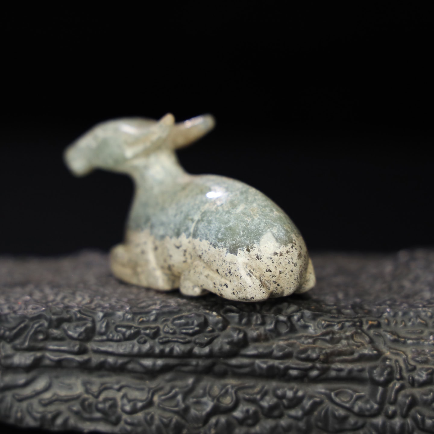 Chinese Natural Jade Carved Sheep