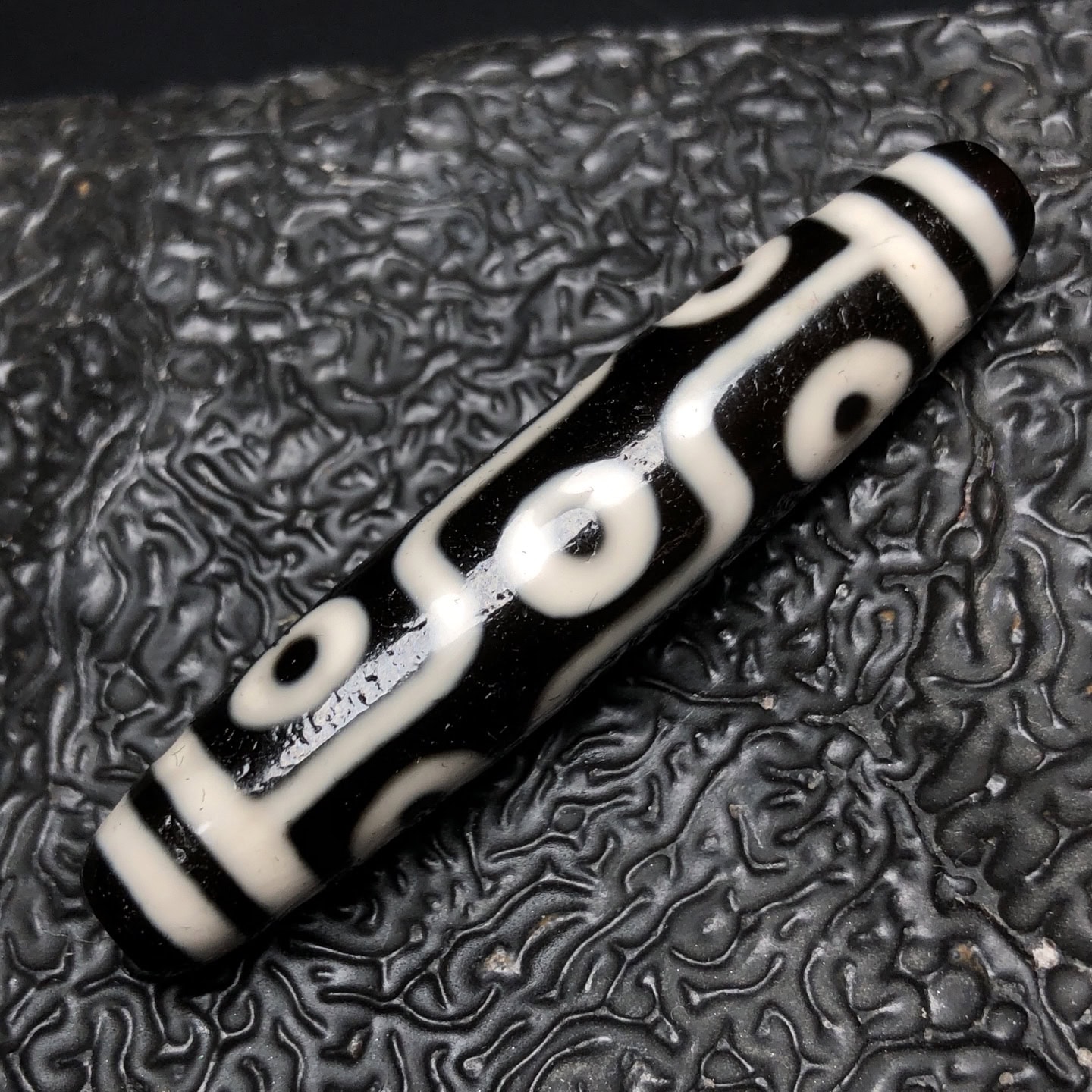 Chinese Natural Agate DZI Beads