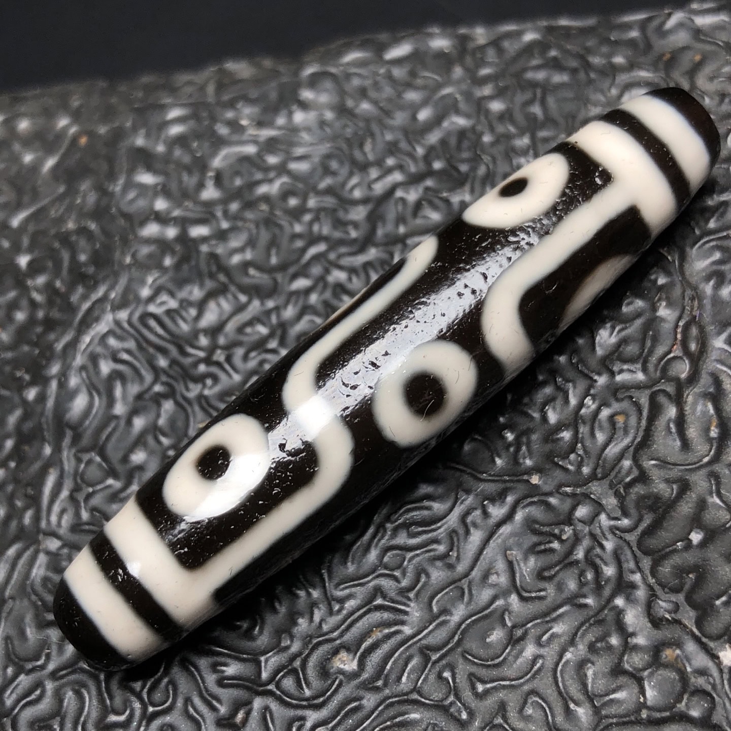 Chinese Natural Agate DZI Beads