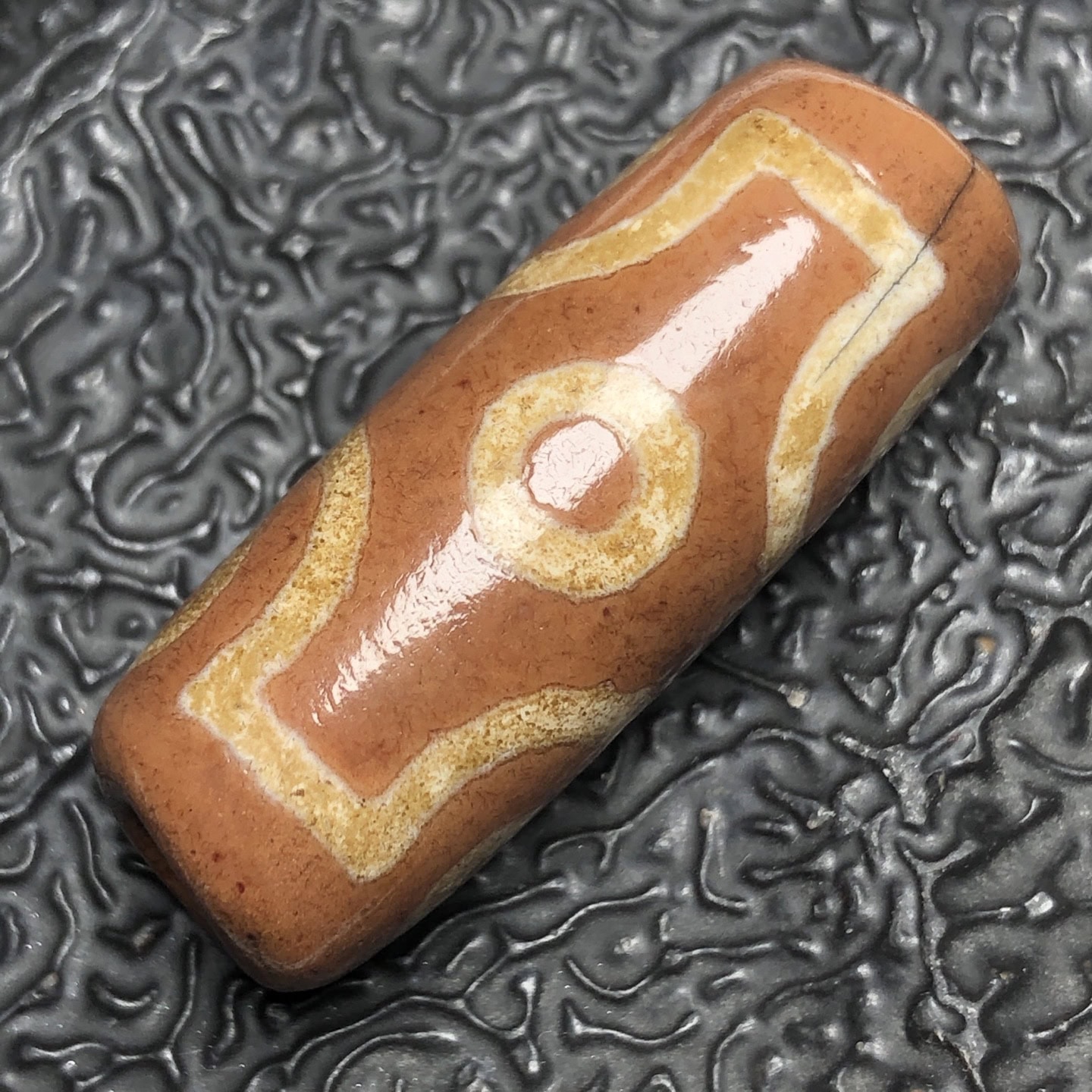 Chinese Natural Agate DZI Beads
