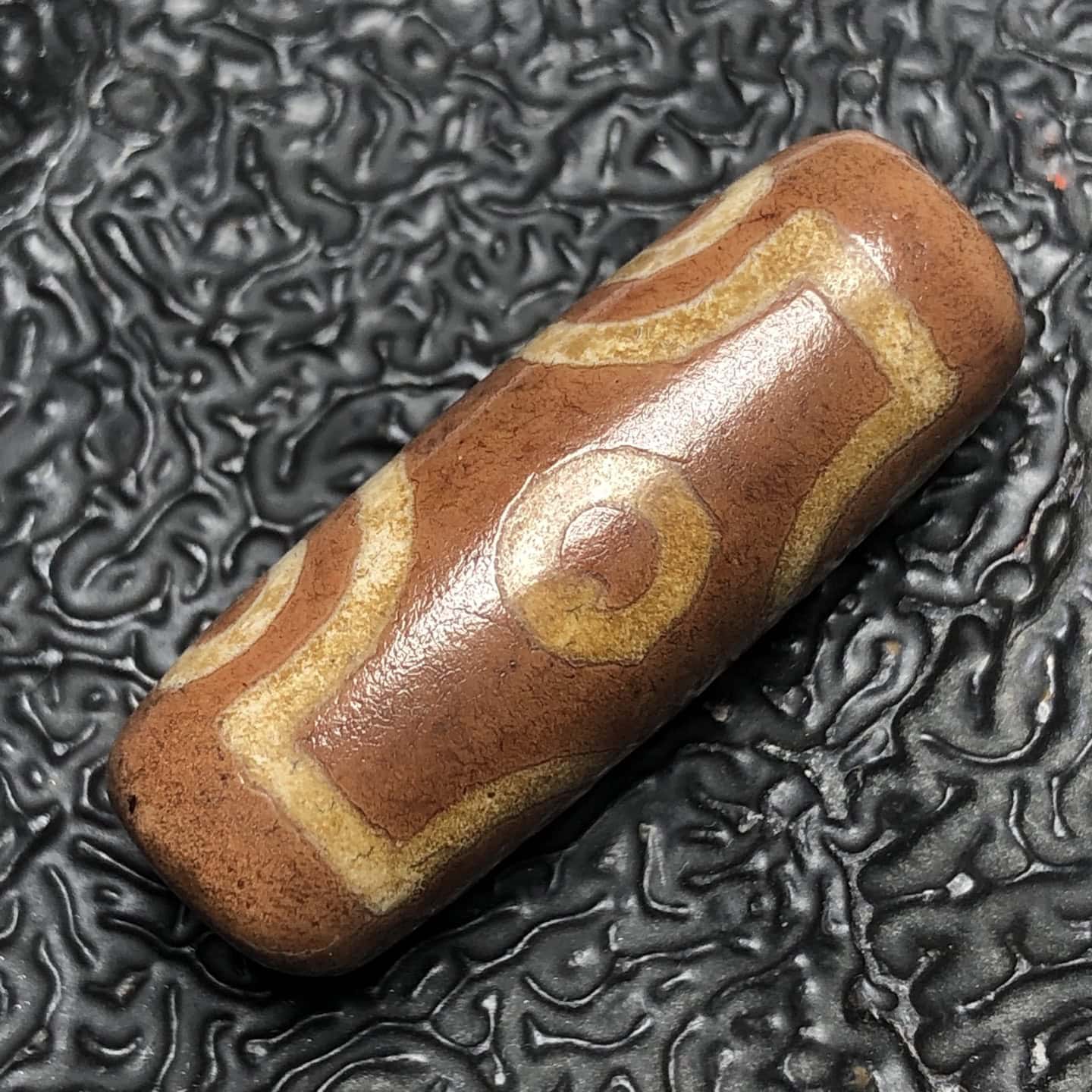 Chinese Natural Agate DZI Beads