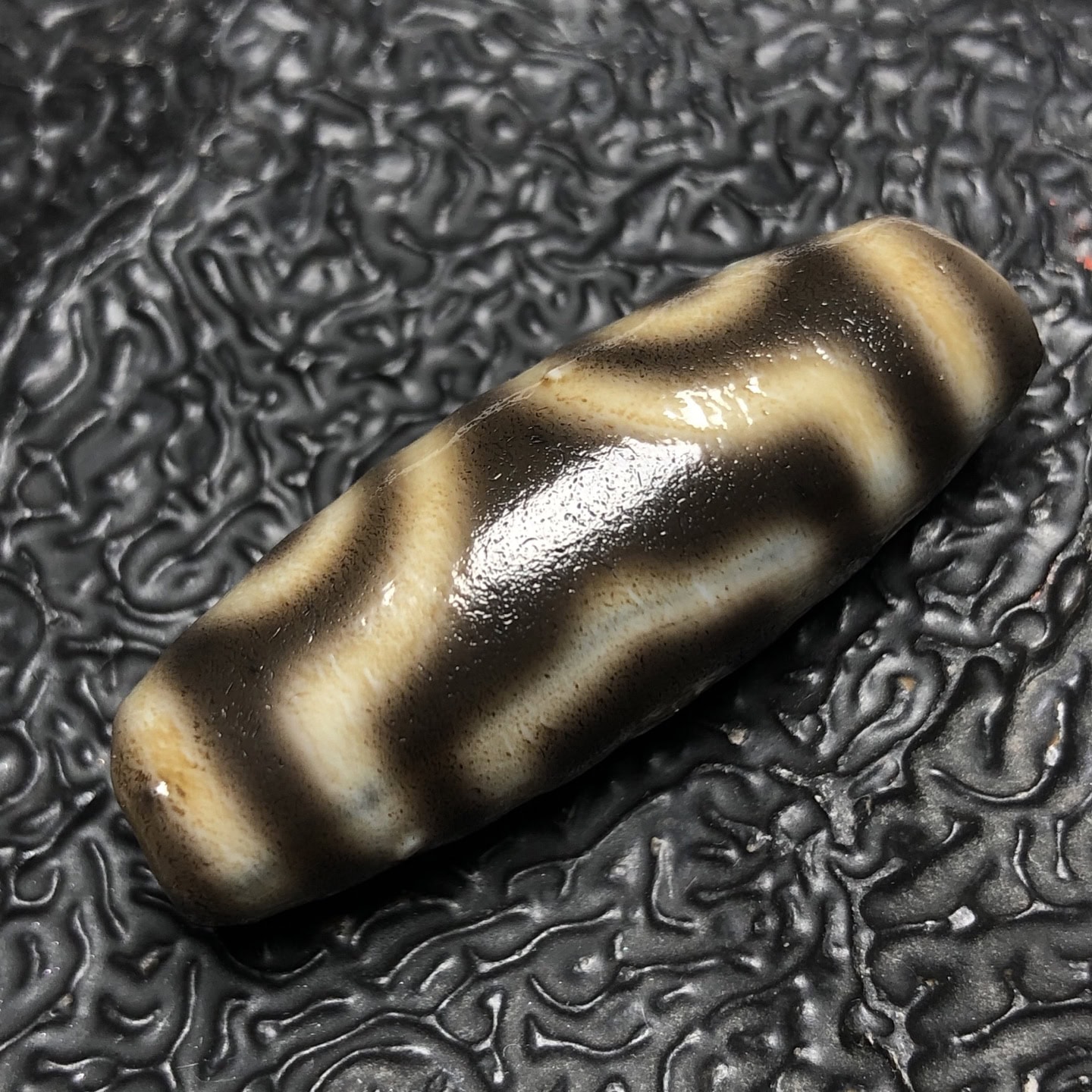 Chinese Natural Agate DZI Beads