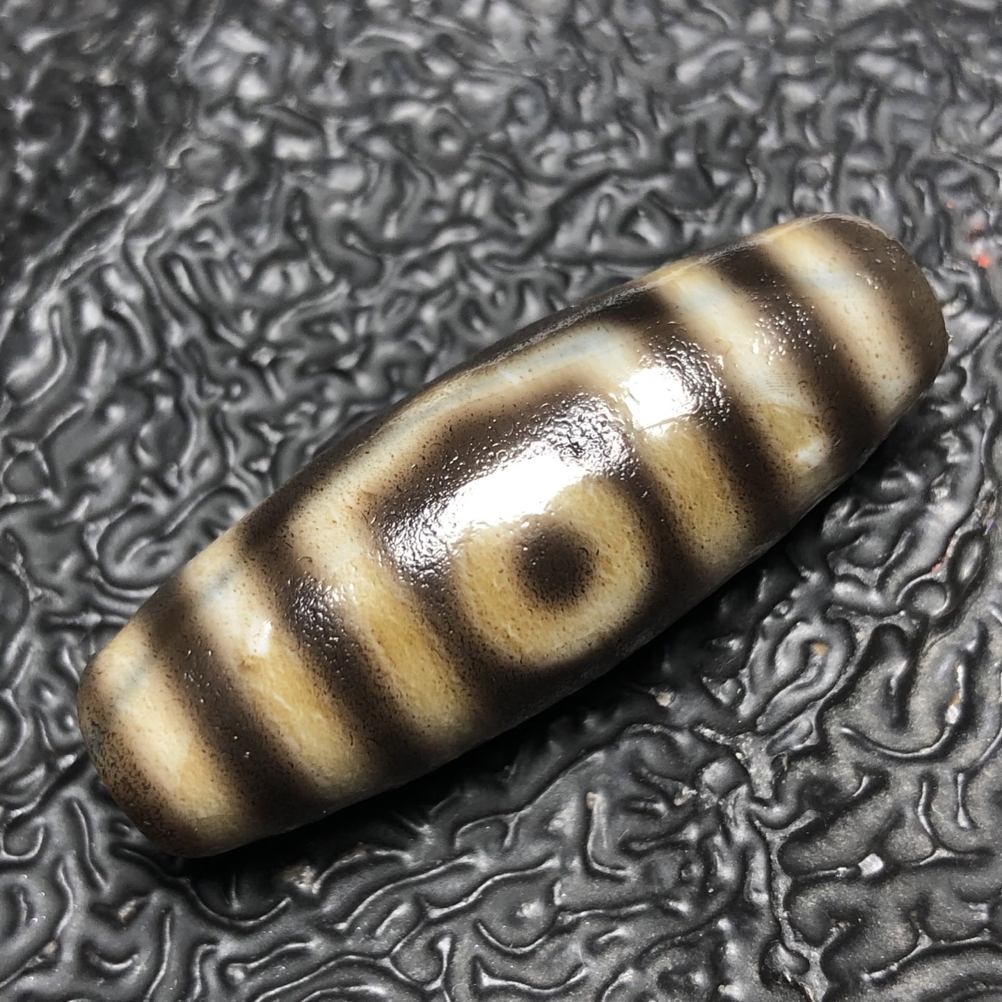 Chinese Natural Agate DZI Beads