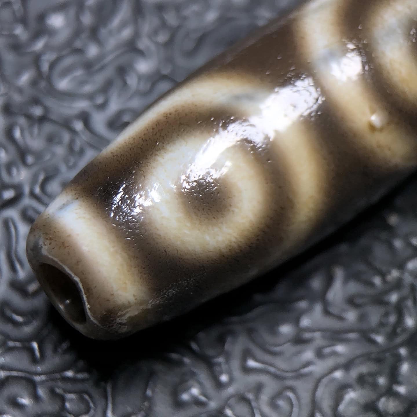 Chinese Natural Agate DZI Beads