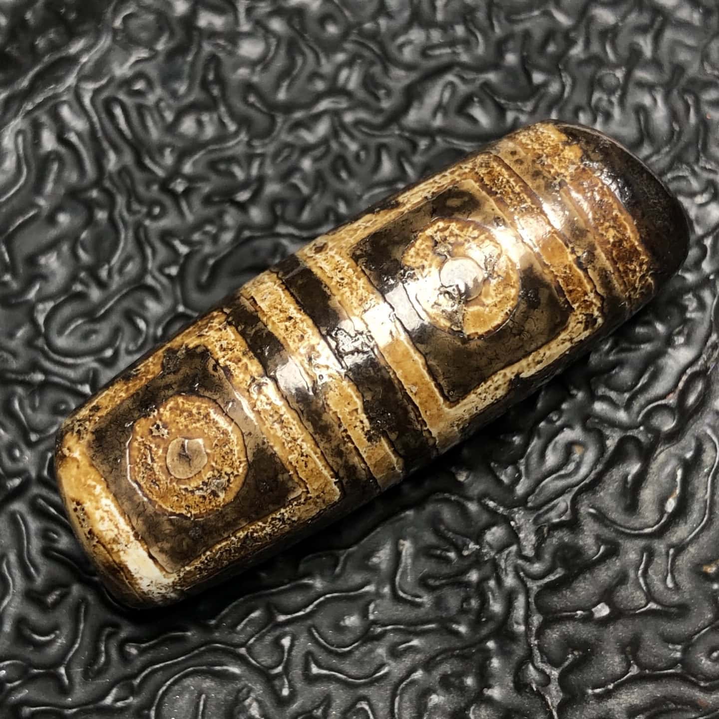 Chinese Natural Agate DZI Beads